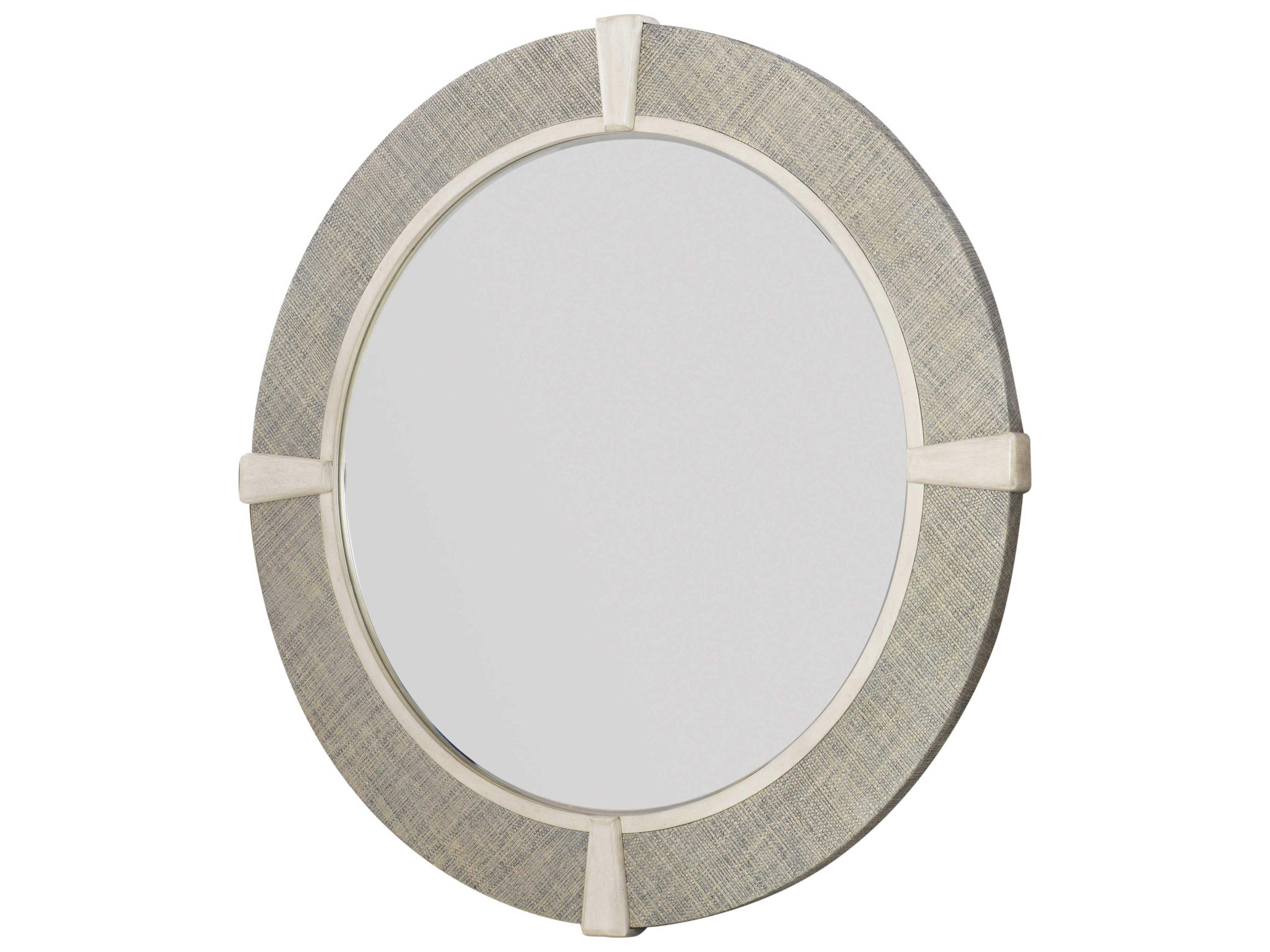 Curate French Grey / Peninsula Round St Simons Wall Mirror
