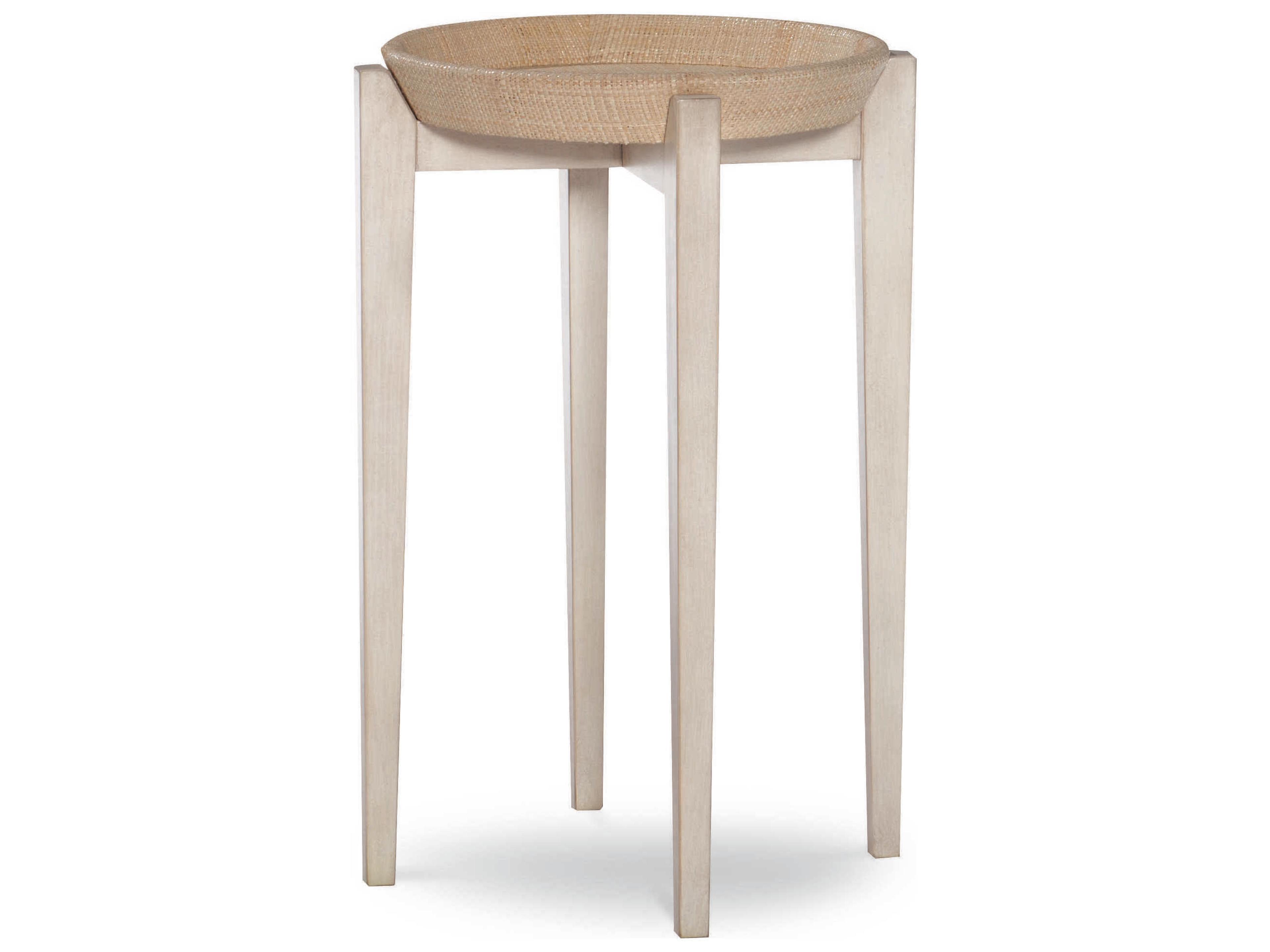 Century Furniture Curate Round Wood Peninsula End Table