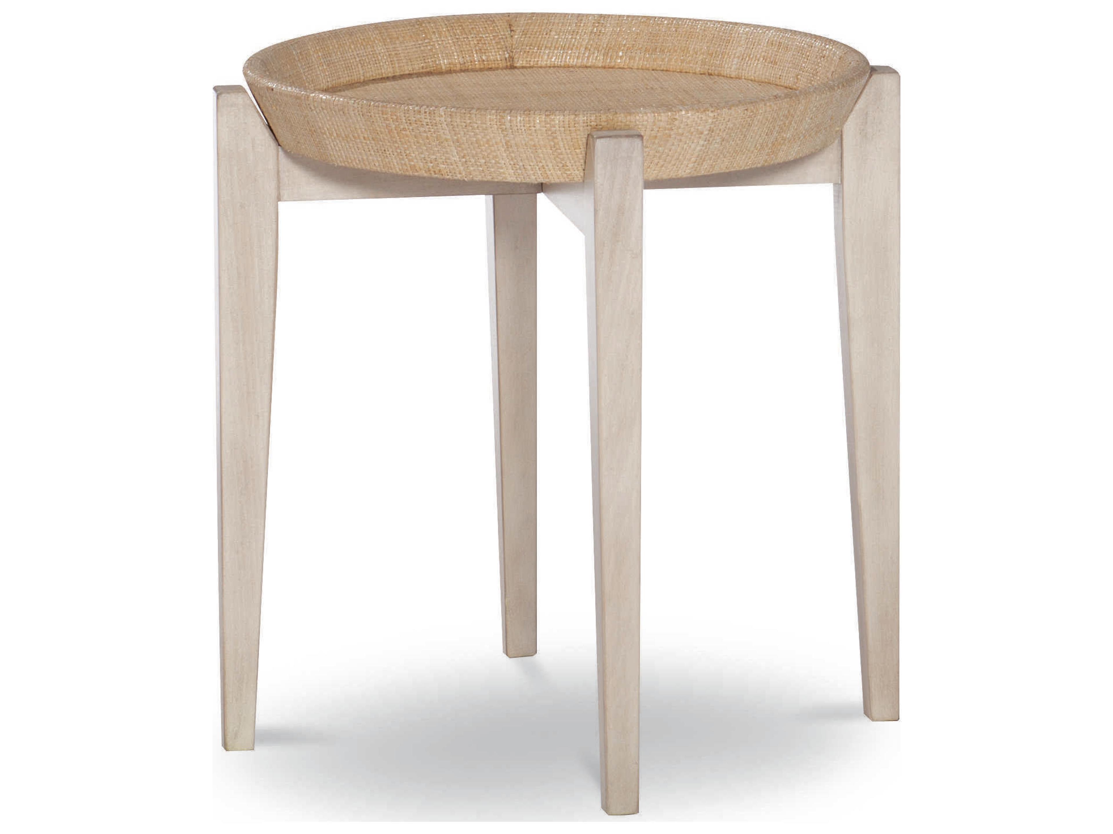 Century Furniture Curate Round Wood Peninsula End Table