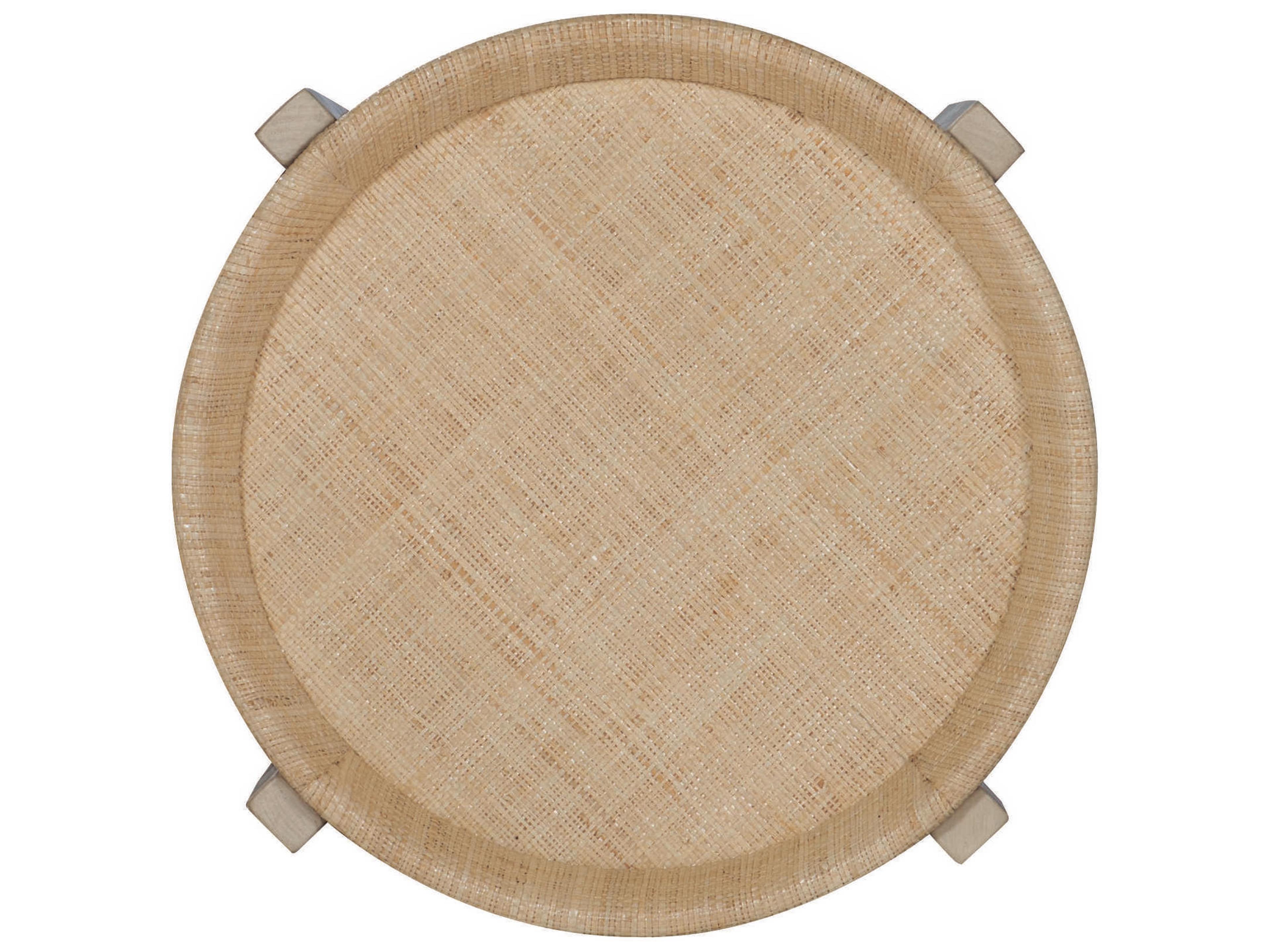 Century Furniture Curate Round Wood Peninsula End Table