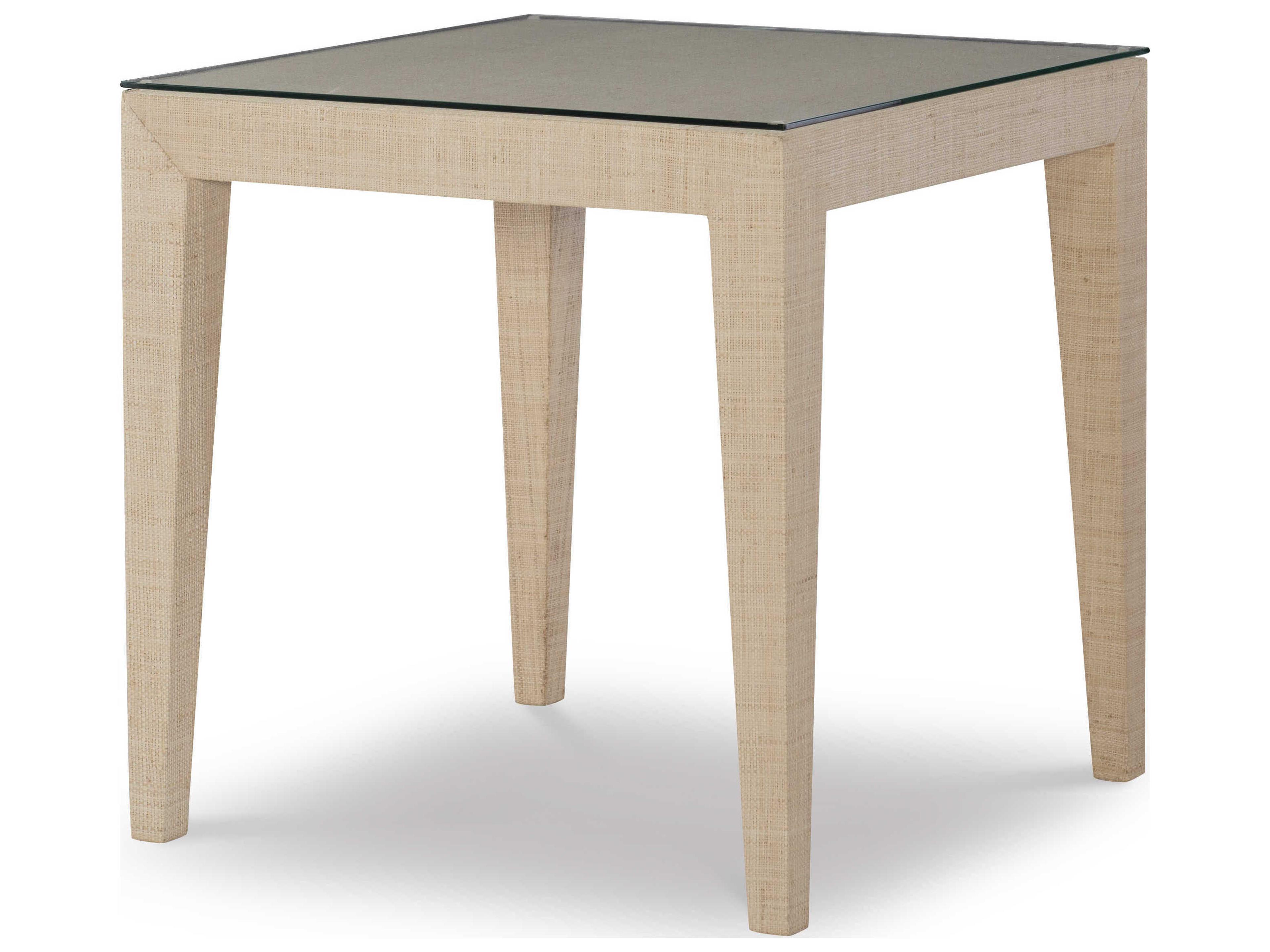 Curate Square Glass Natural End Table