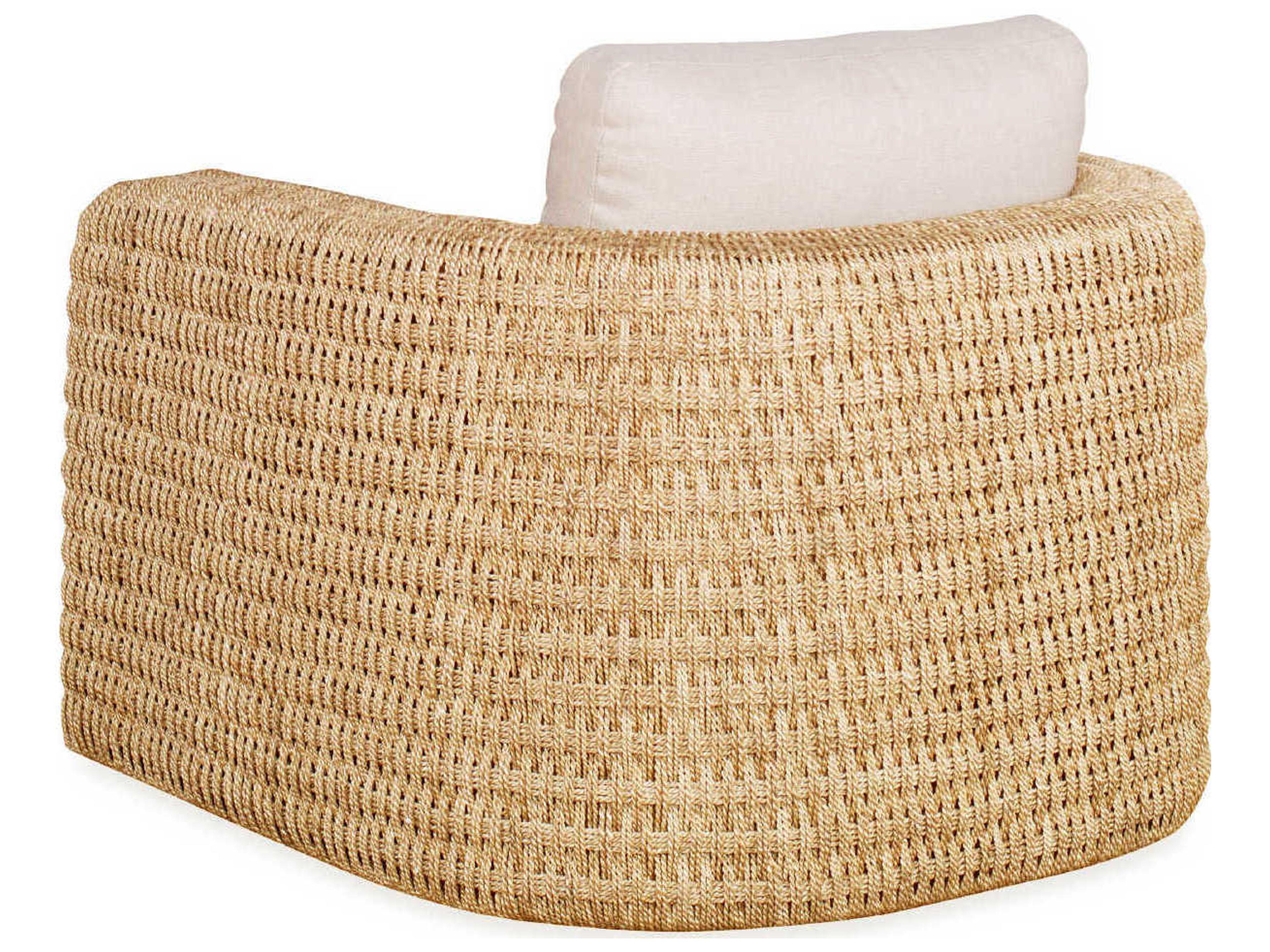 Century Furniture Curate Swivel Beige Fabric Accent Chair