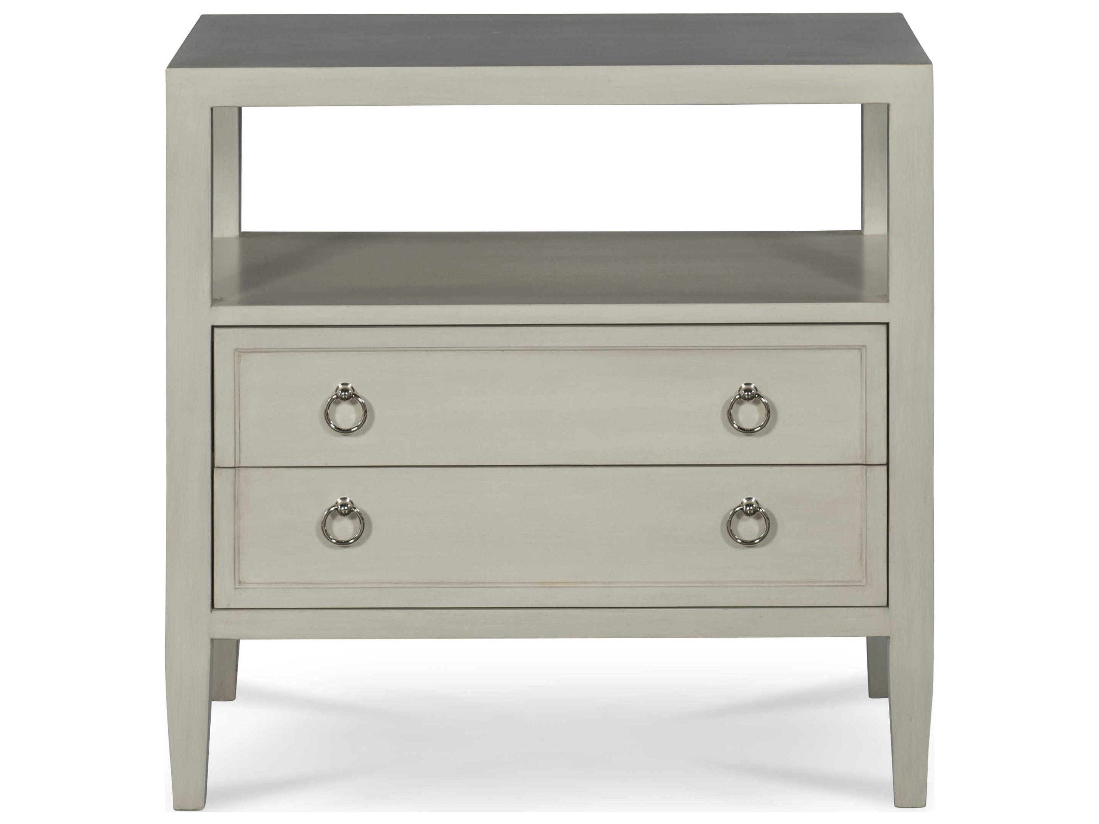 Century Furniture Curate 2-Drawers White Nightstand