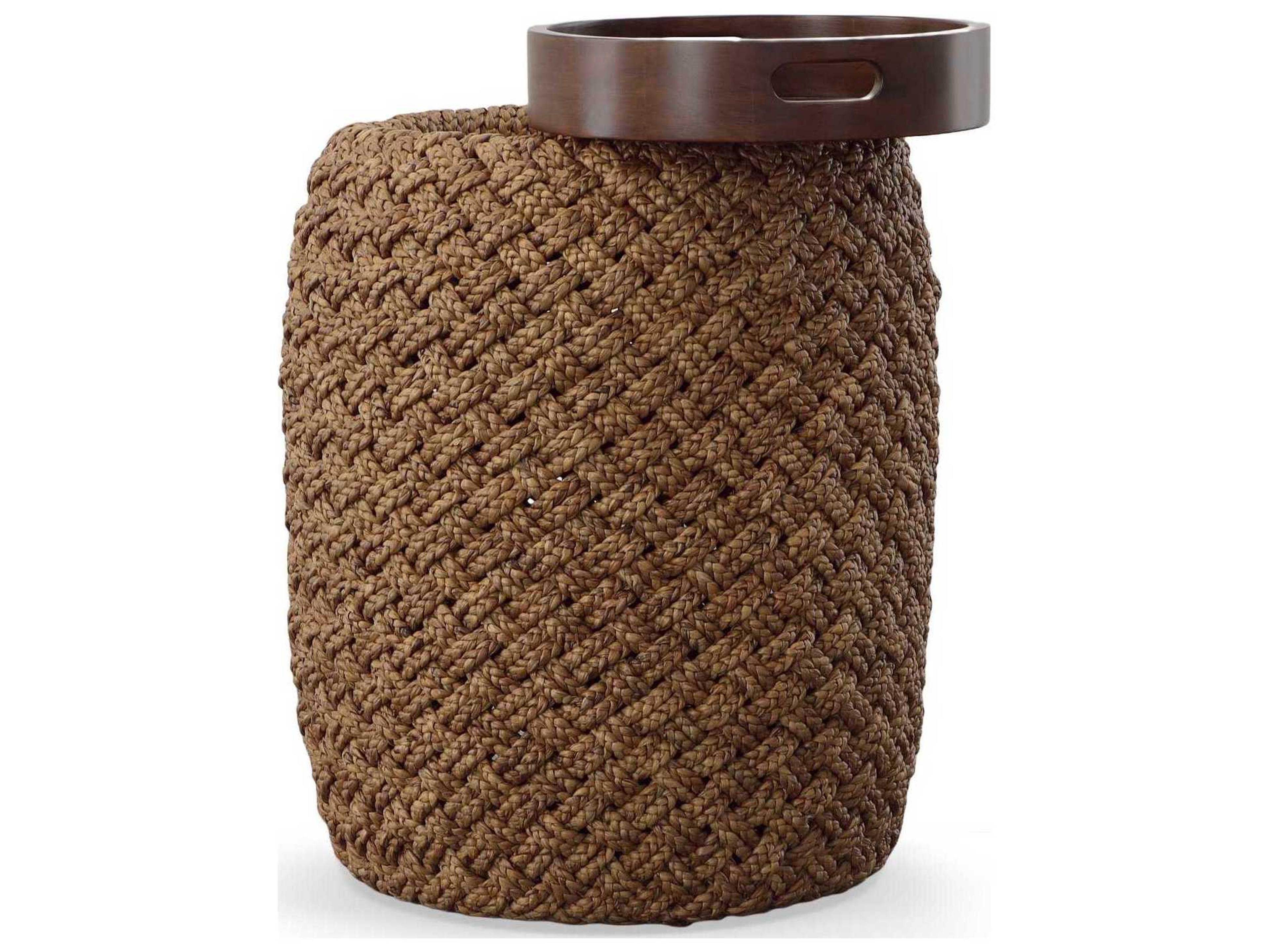 Century Furniture Curate Round Wood End Table