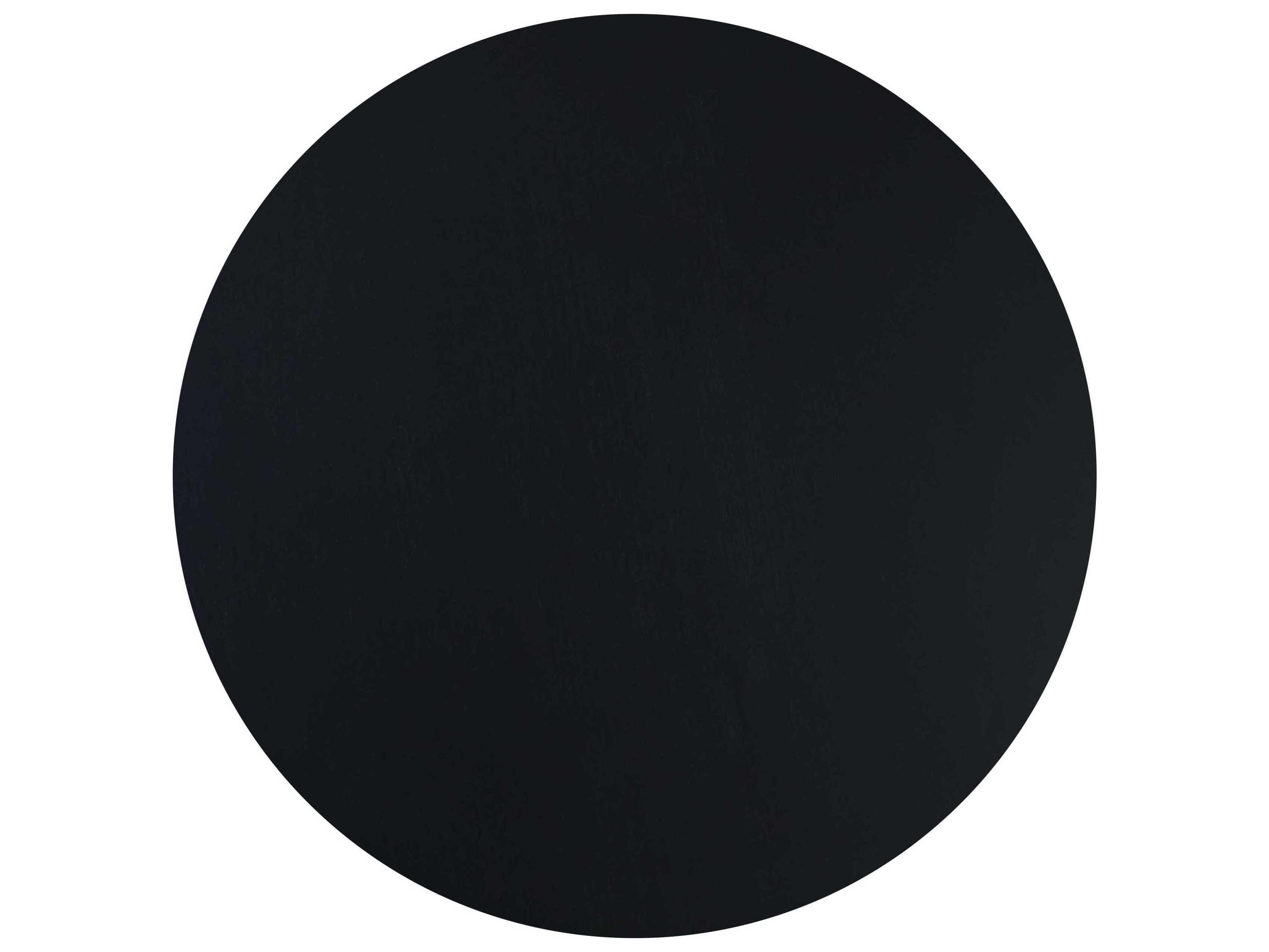 Century Furniture Curate Round Wood French Grey Black End Table