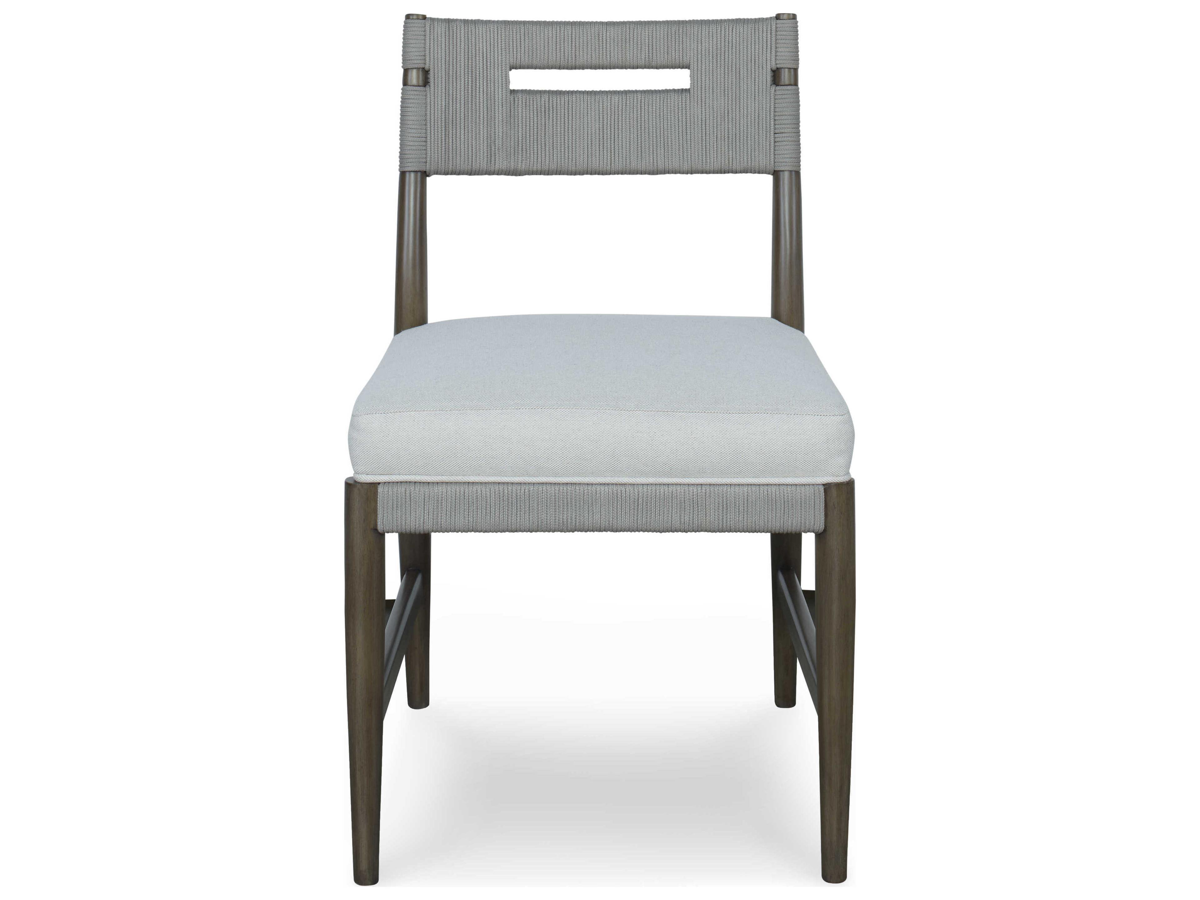 Century Furniture Curate Beech Wood Gray Upholstered Side Dining Chair