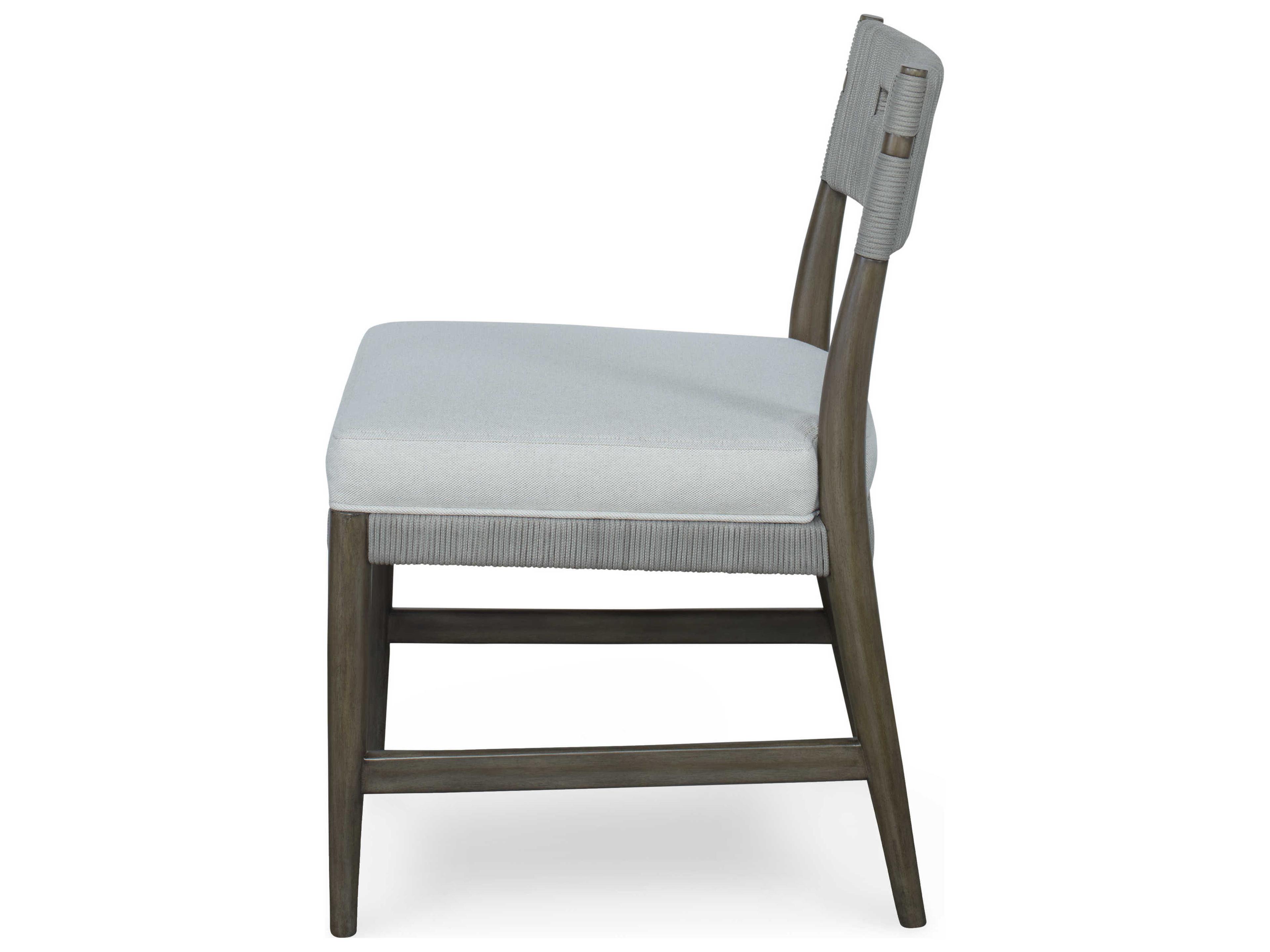 Century Furniture Curate Beech Wood Gray Upholstered Side Dining Chair