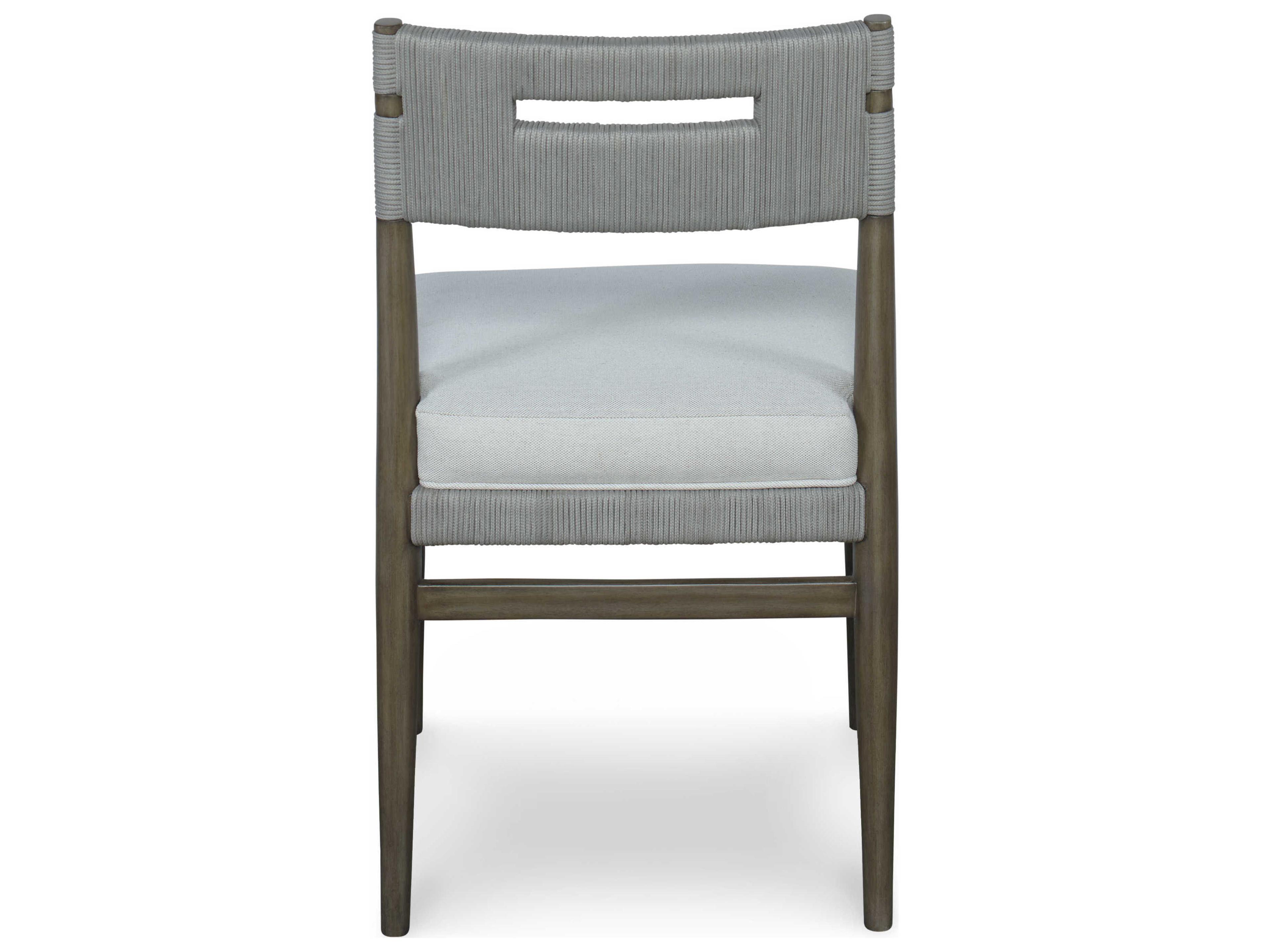 Century Furniture Curate Beech Wood Gray Upholstered Side Dining Chair