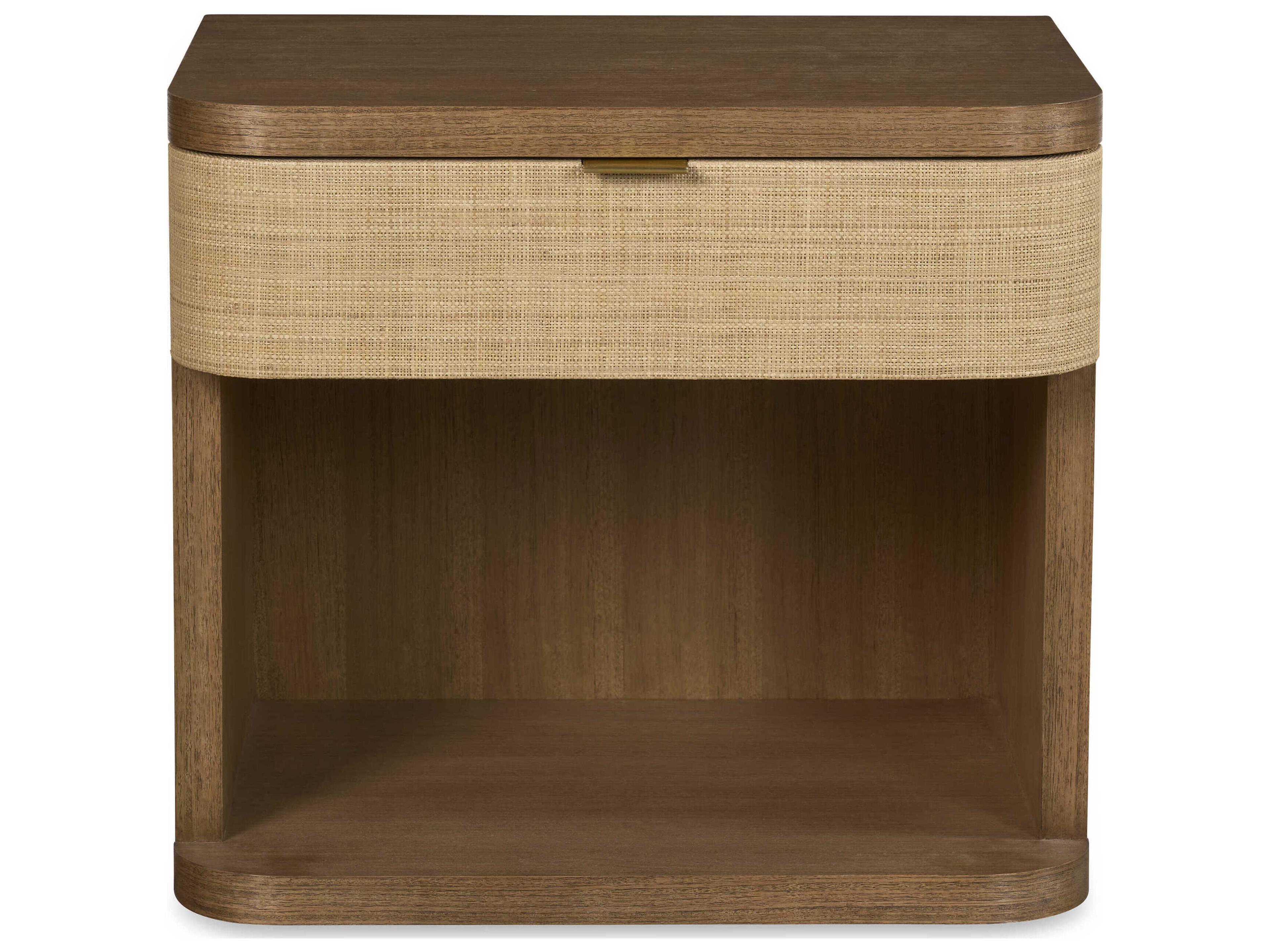 Century Furniture Curate Cruz 1-Drawer Brown Mahogany Wood Nightstand