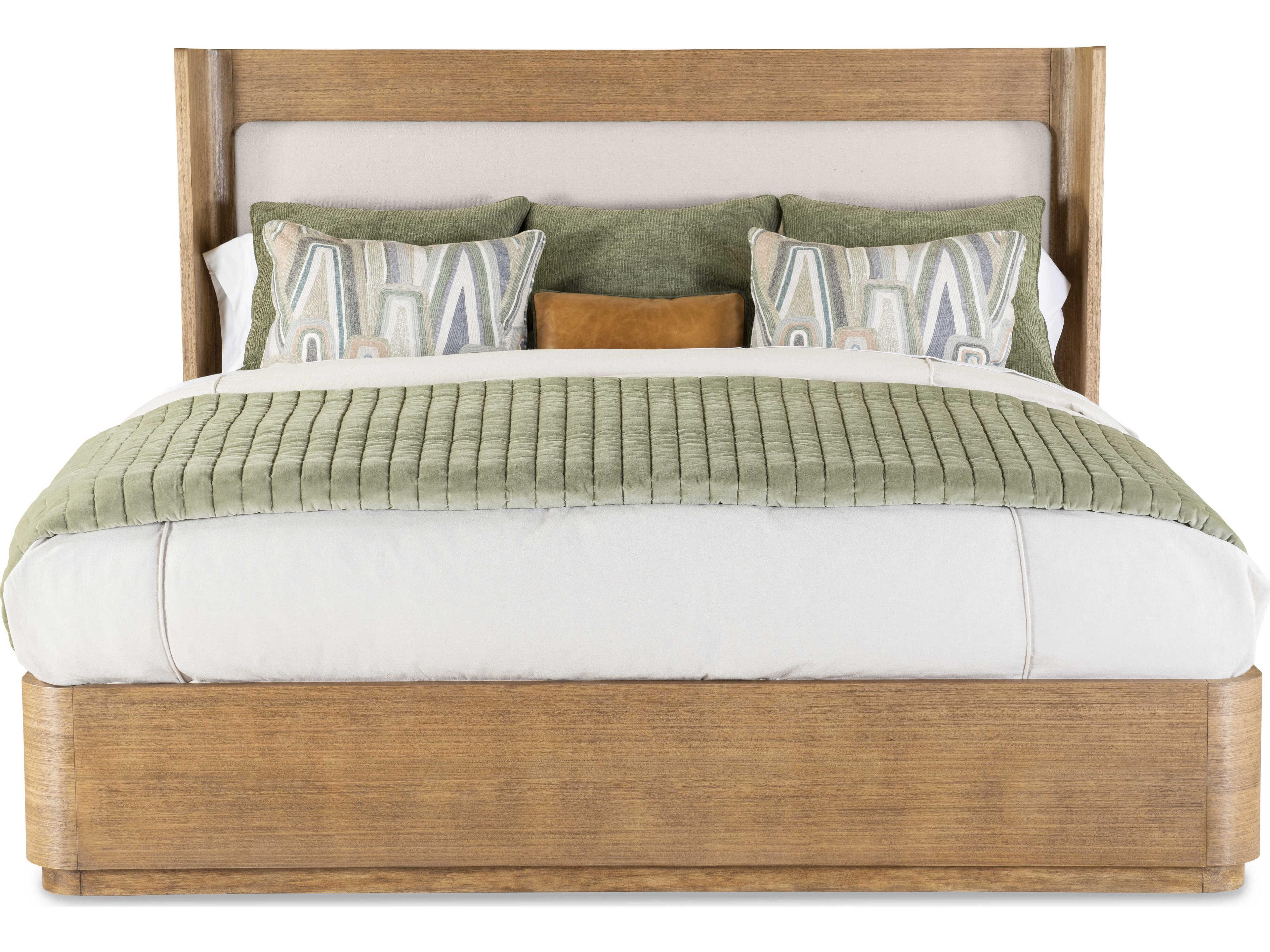 Century Furniture Curate Cruz Brown Mahogany Wood King Platform Bed