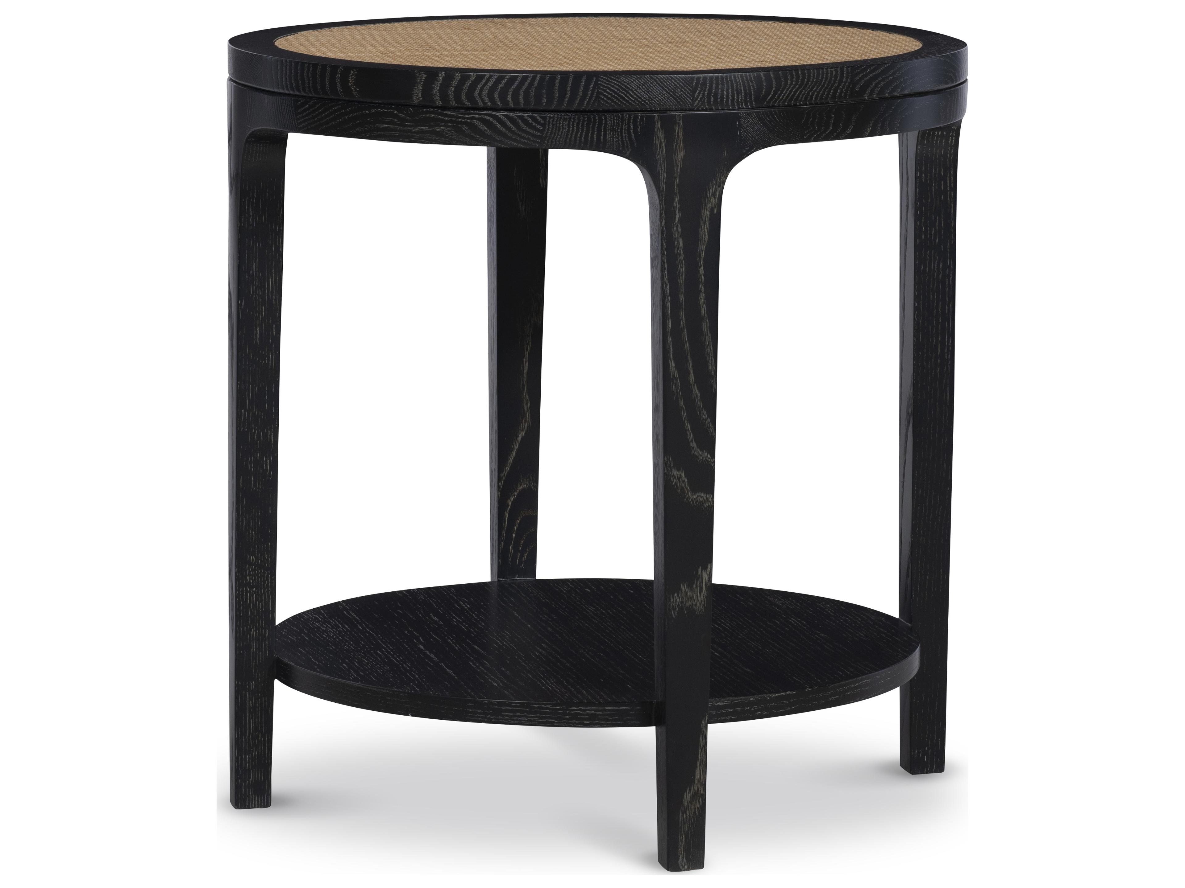 Century Furniture Curate Round Rattan End Table