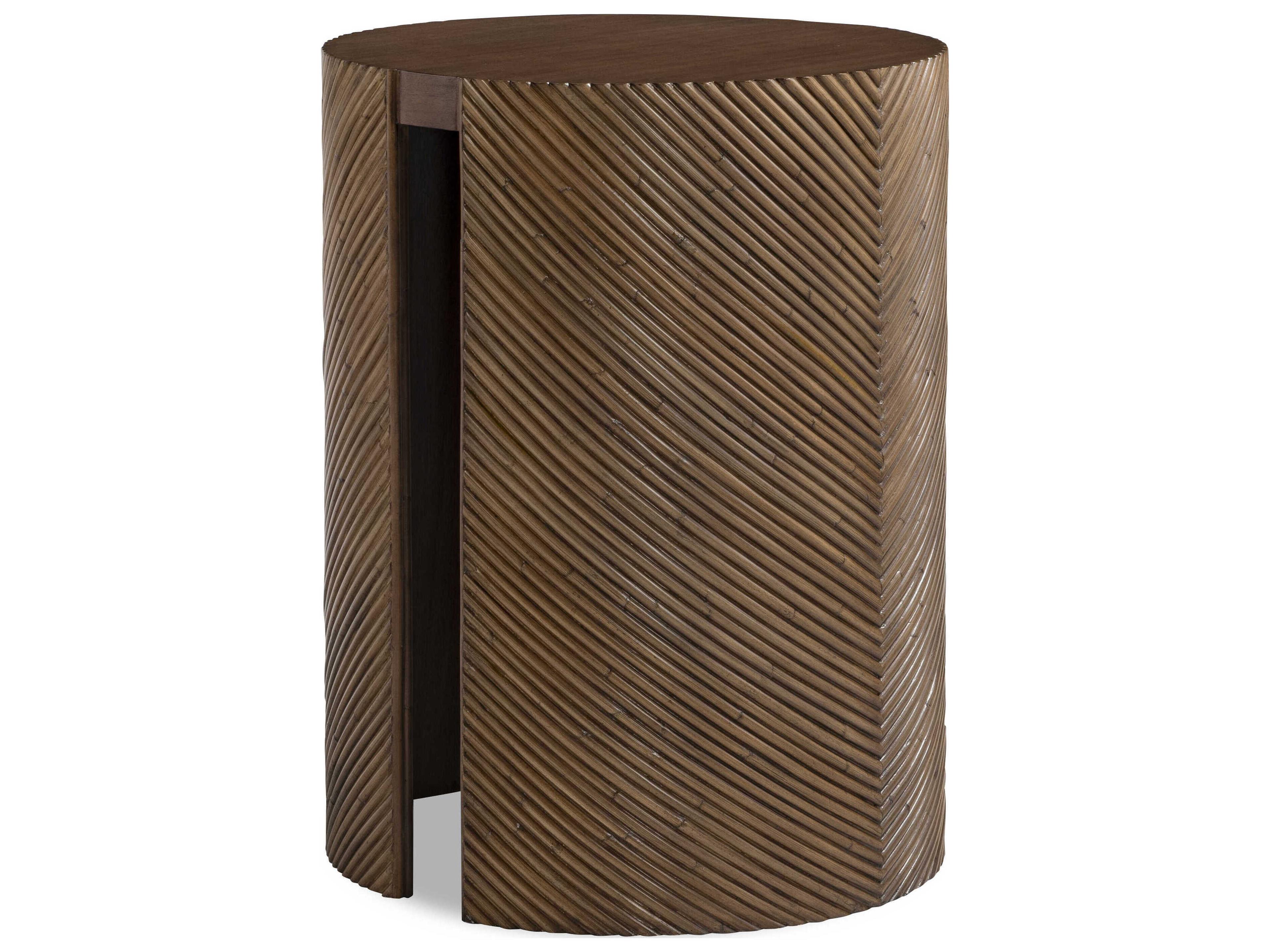 Curate Canna Round Wood End Table