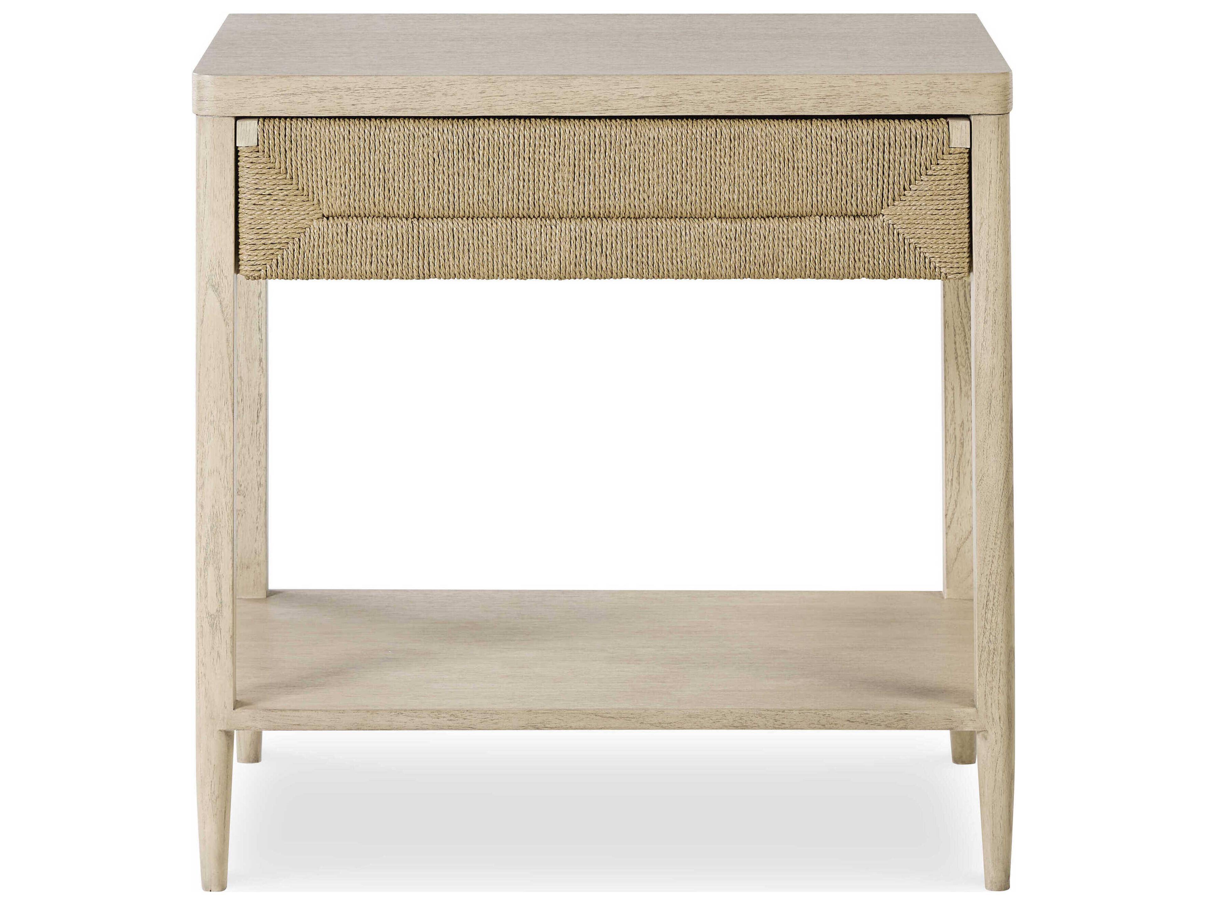 Century Furniture Curate Palmetto 1-Drawer Beige Mindi Wood Nightstand