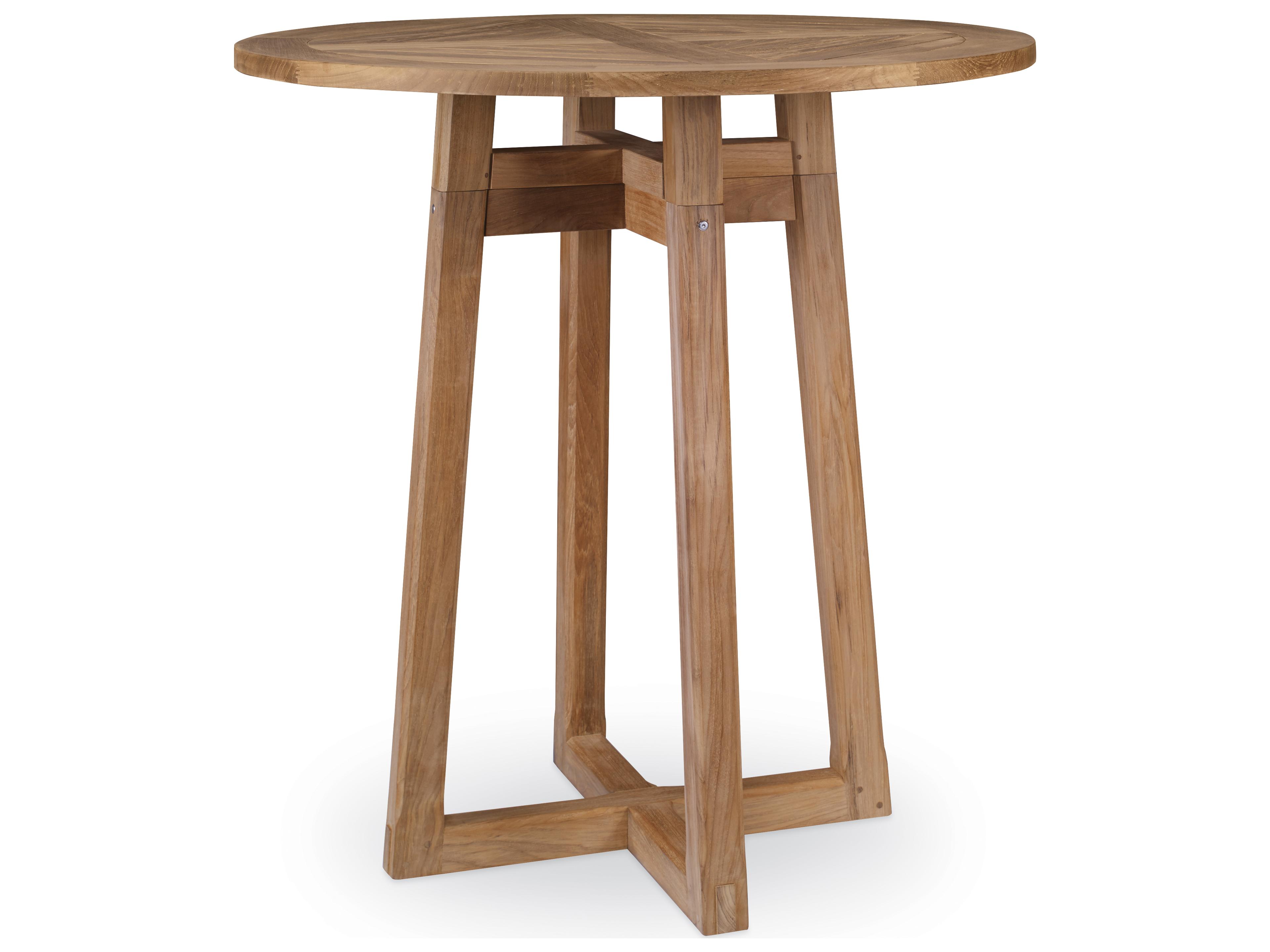 West Bay (d Natural Round Wood Bar Table
