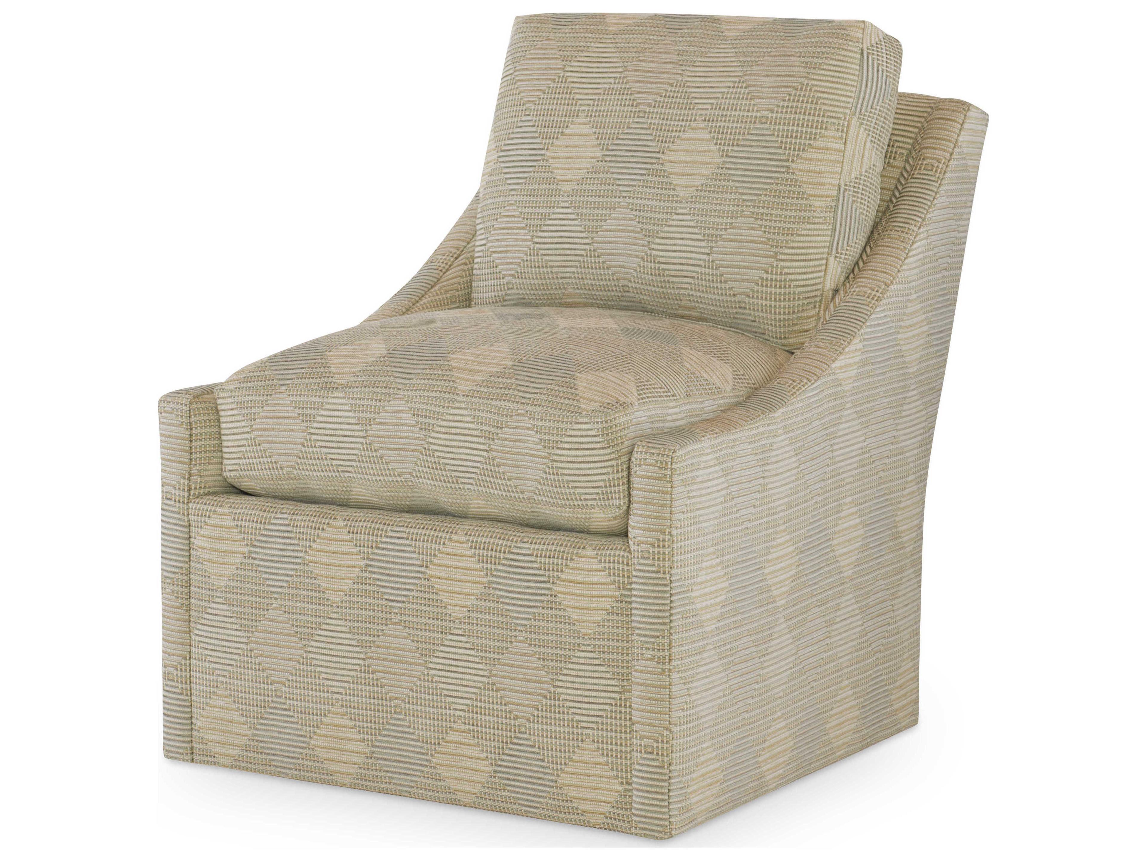 Century Furniture Swivel Fabric Accent Chair
