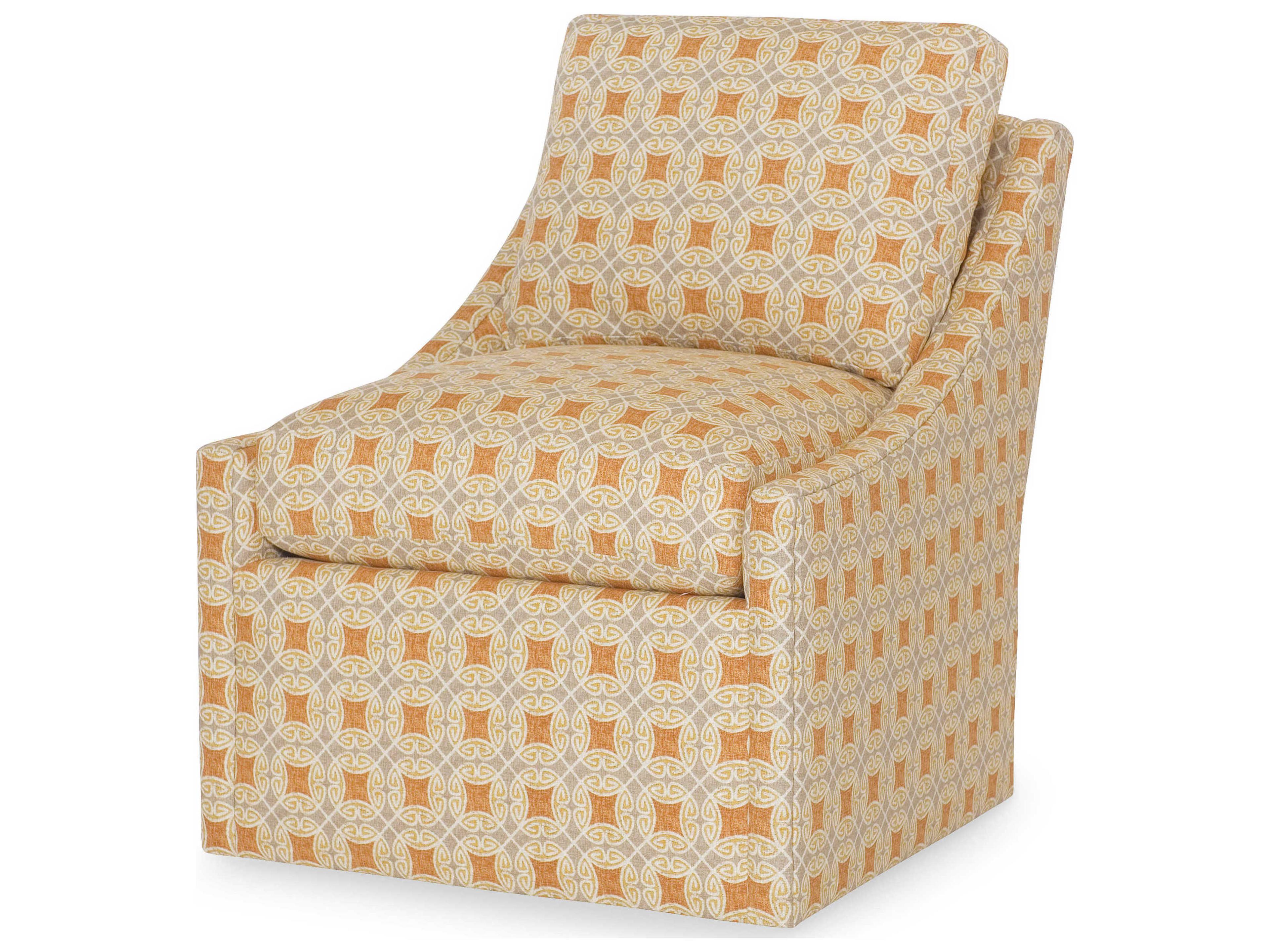 Century Furniture Swivel Fabric Accent Chair