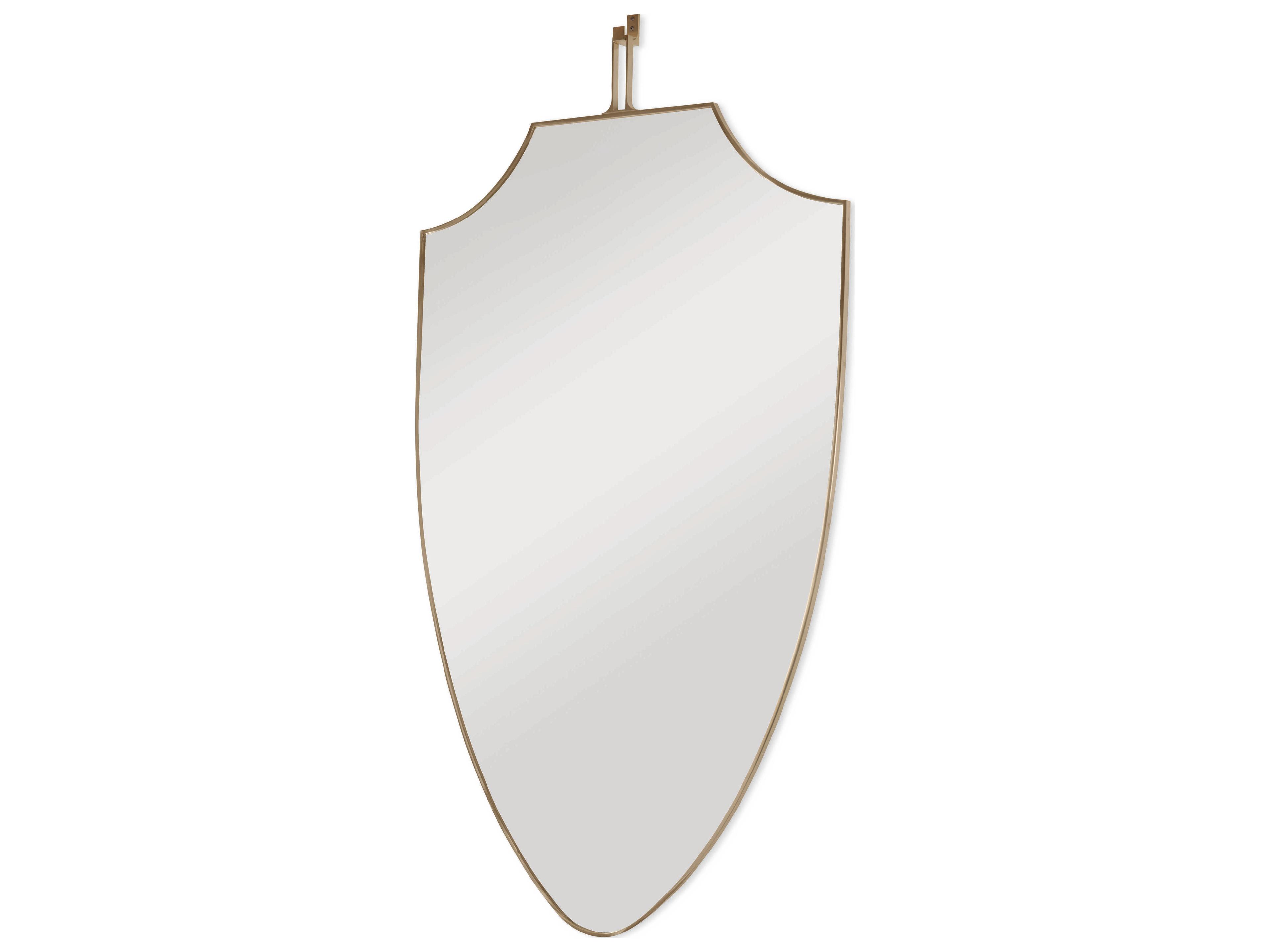 Windsor Smith Polished Gold Shield Wall Mirror