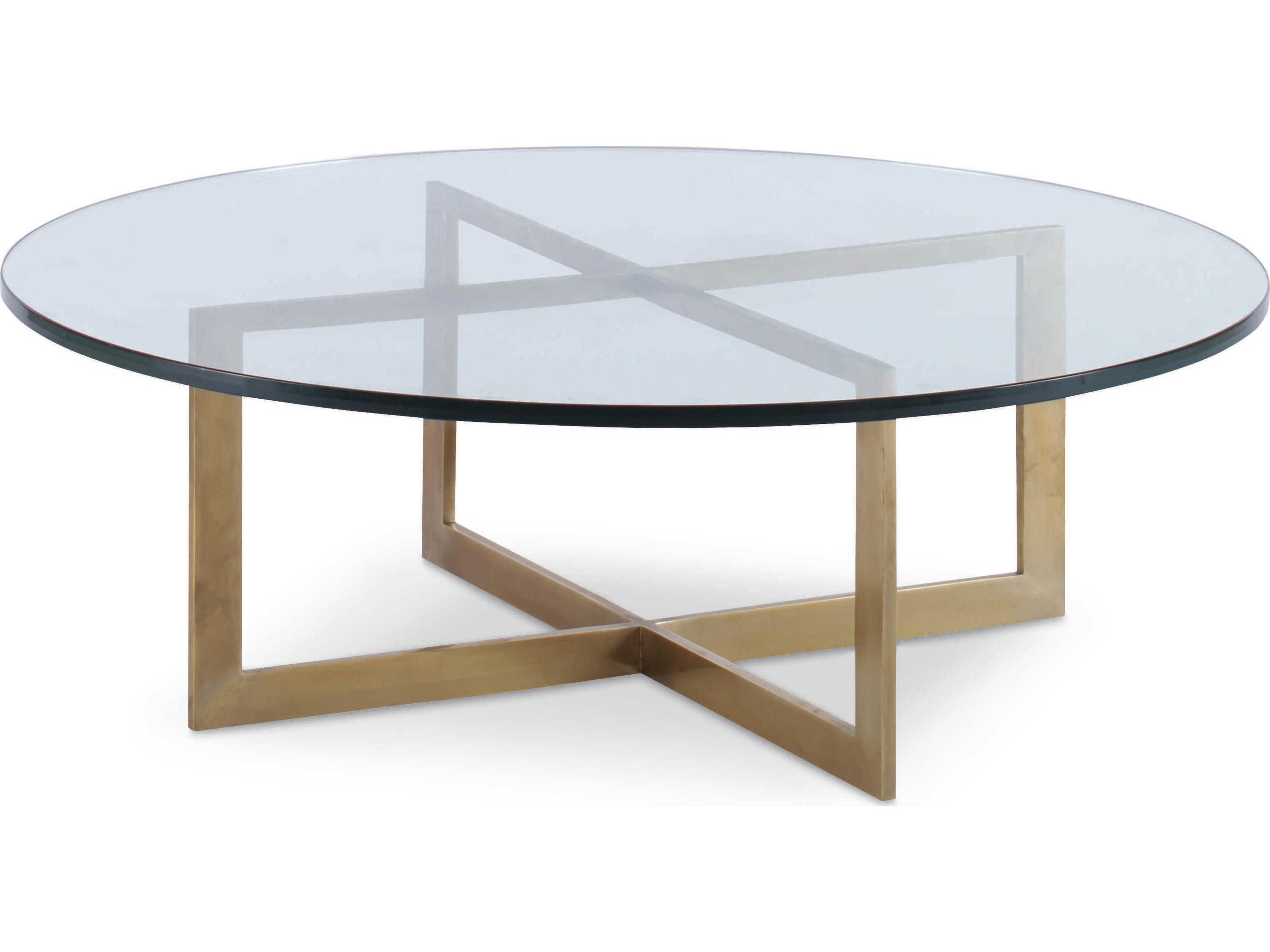 Century Furniture Windsor Smith Round Glass Coffee Table