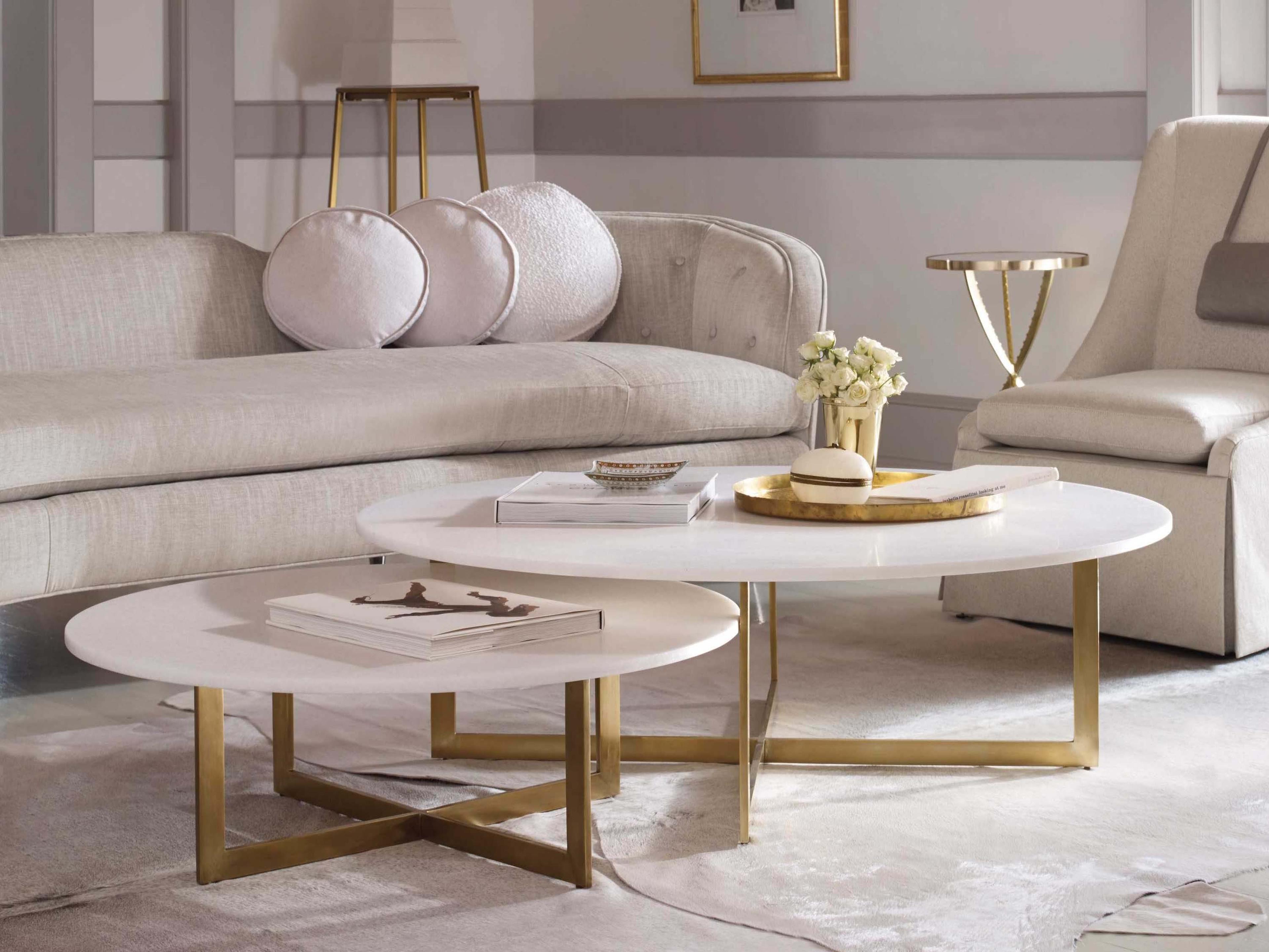 Century Furniture Windsor Smith Round Stone Coffee Table