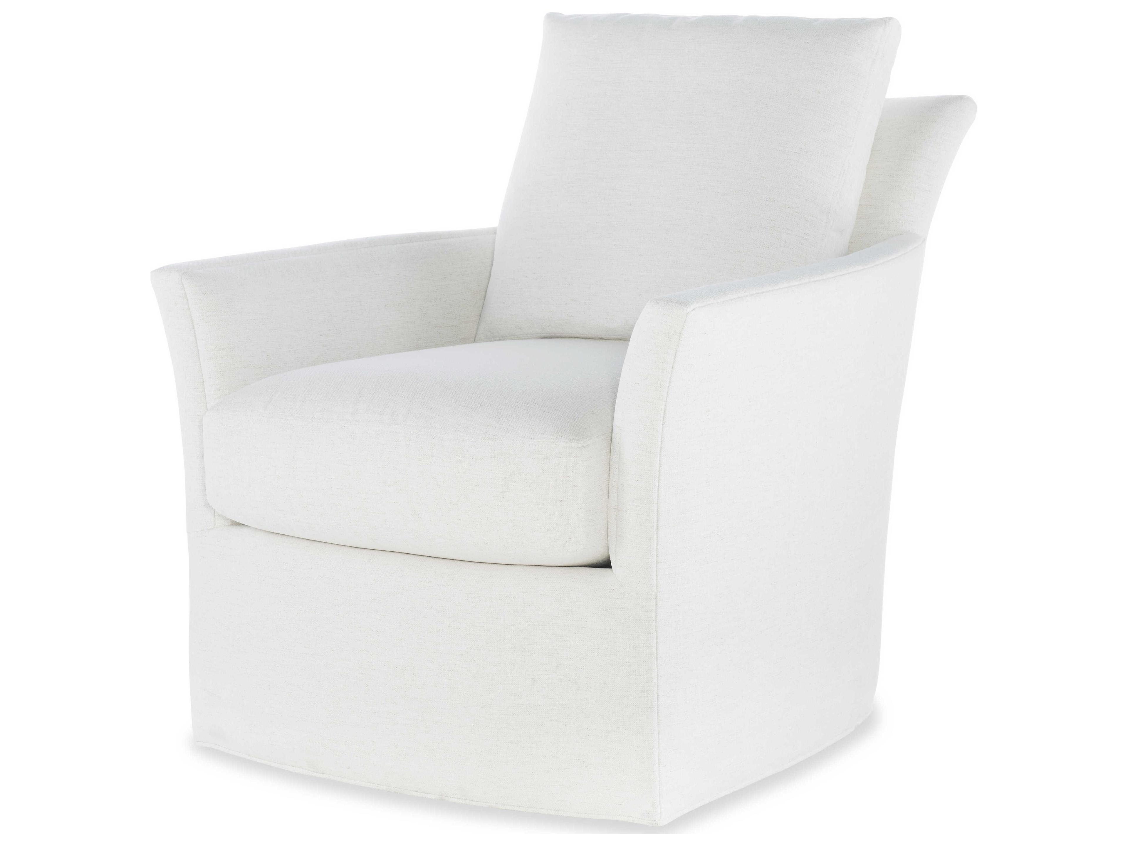Home Elegance Swivel White Fabric Accent Chair