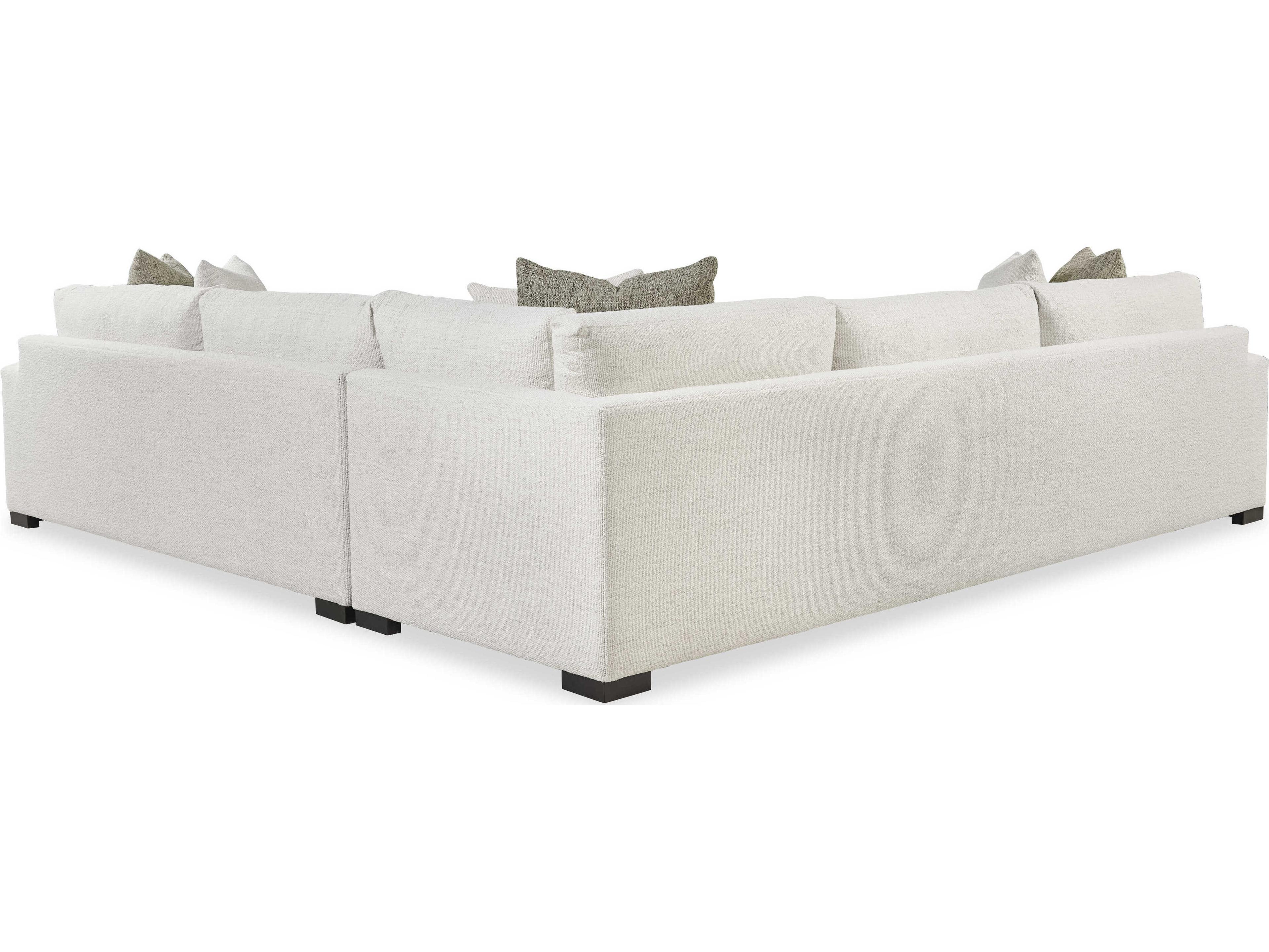 Century Furniture Home Elegance Great Room White Upholstered Sectional Sofa