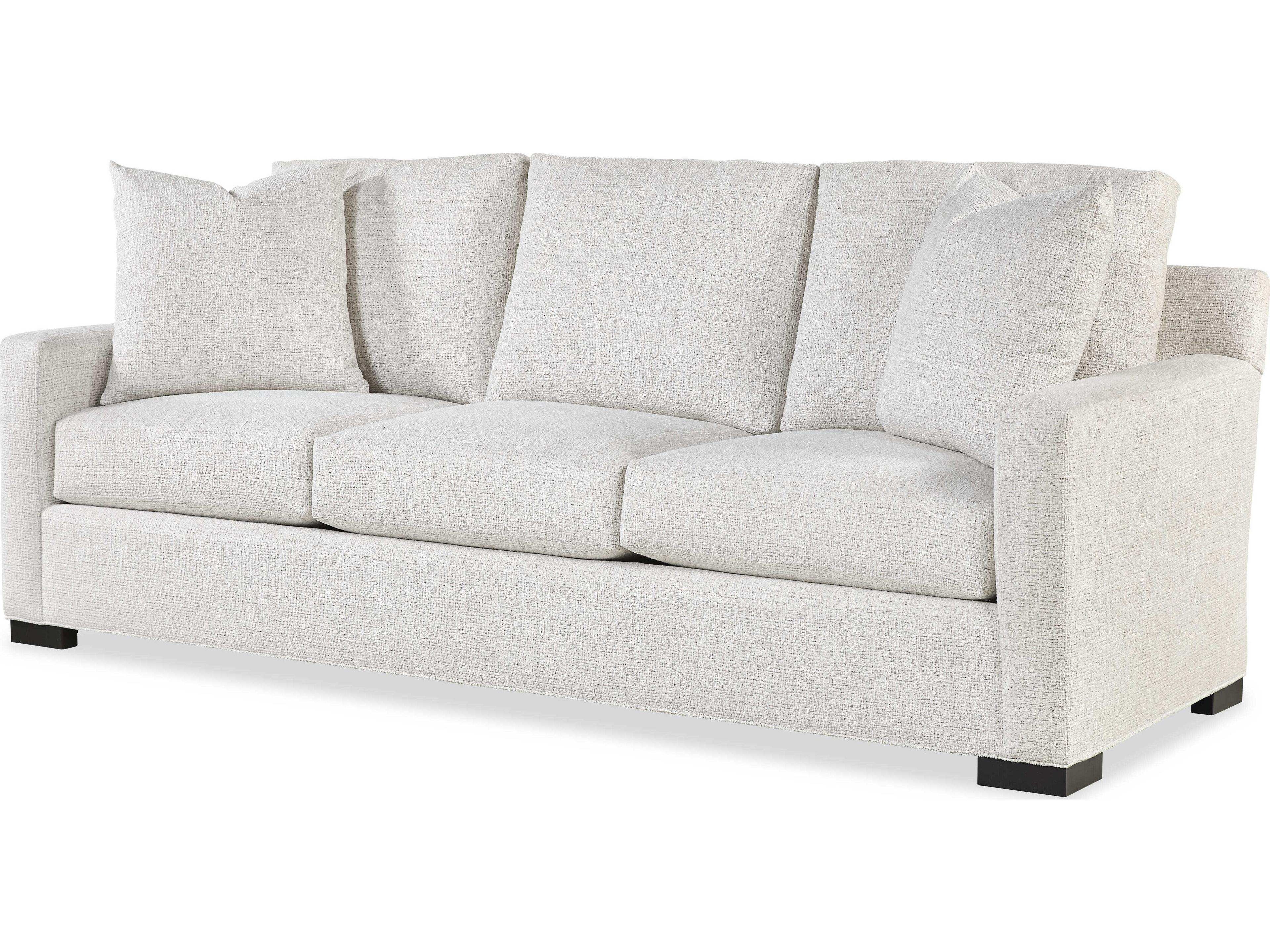 Home Elegance Cornerstone White Upholstered Sofa