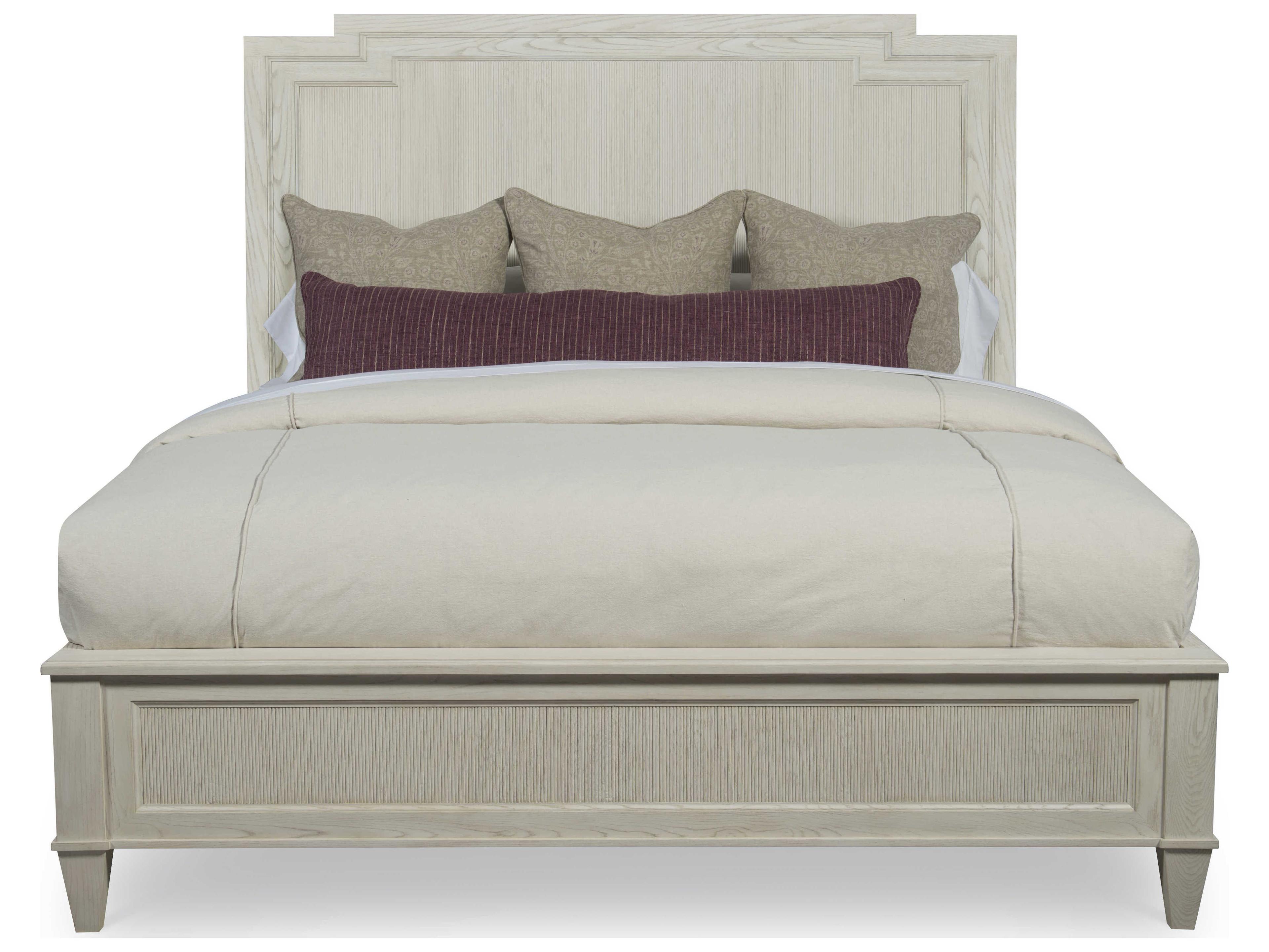 Century Furniture Monarch White Ash Wood King Platform Bed