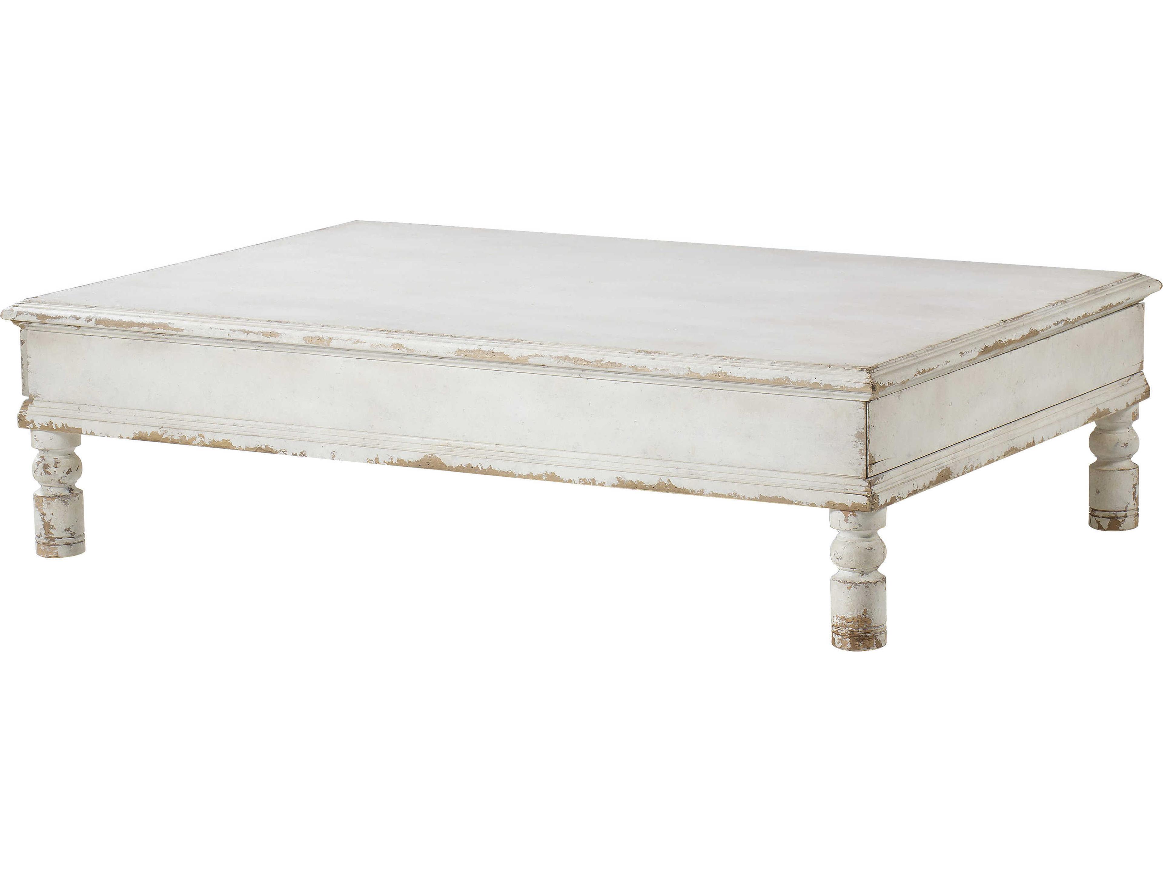 Monarch Rectangular Wood Coconut Coffee Table