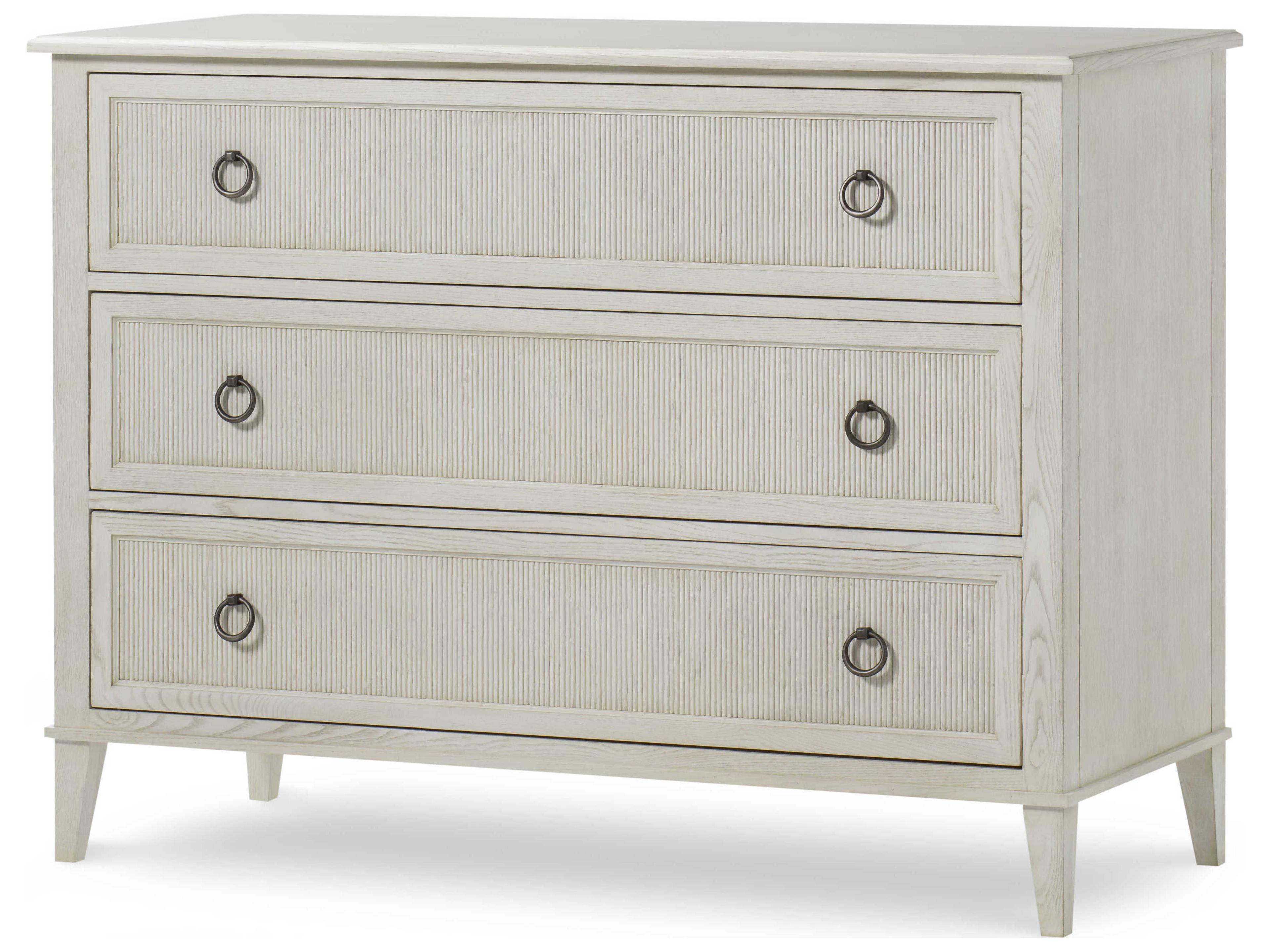 Hampton 3-Drawer Chest Ash with Chalk Finish