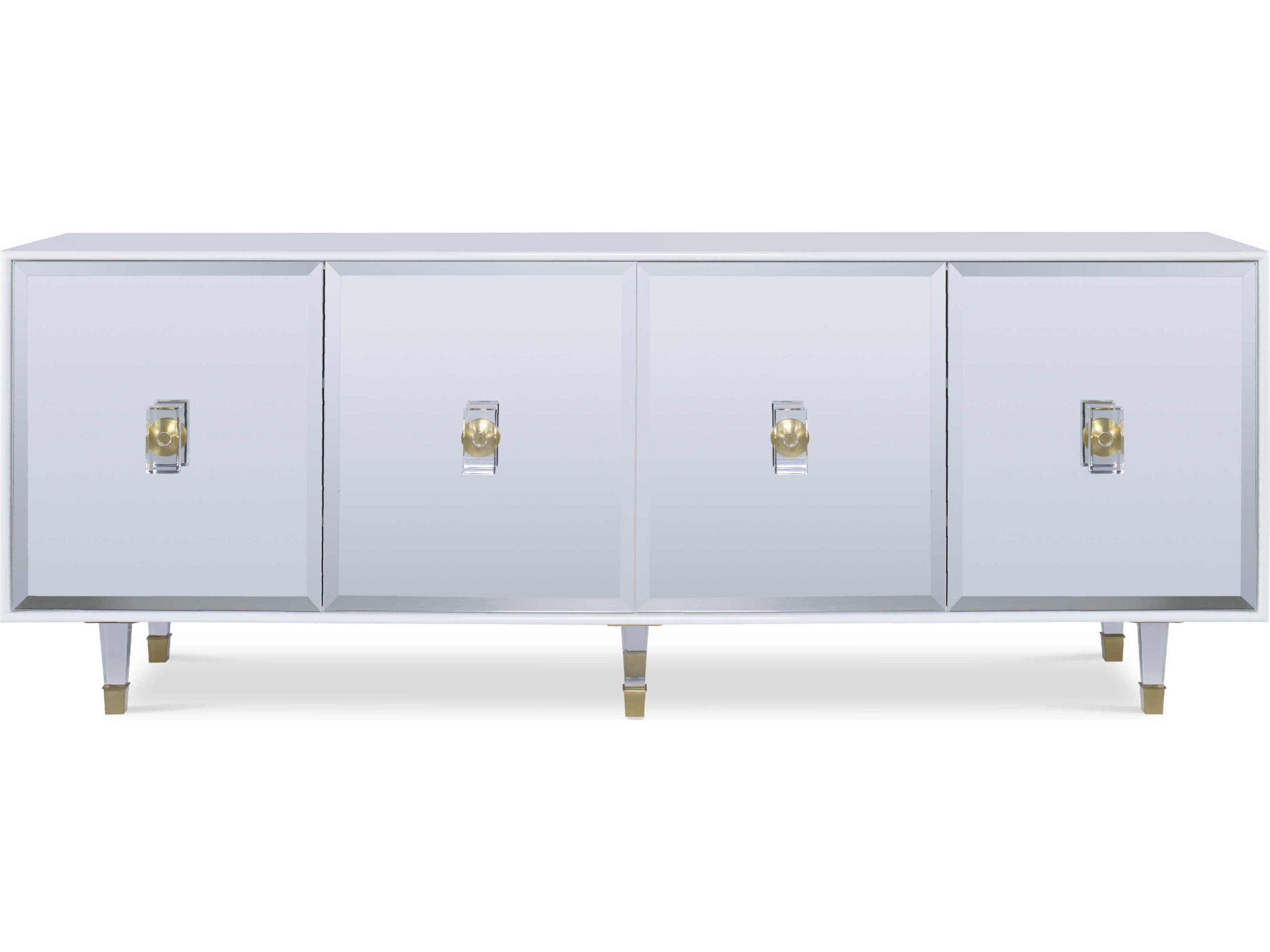 Century Furniture Monarch 90" White Credenza Sideboard