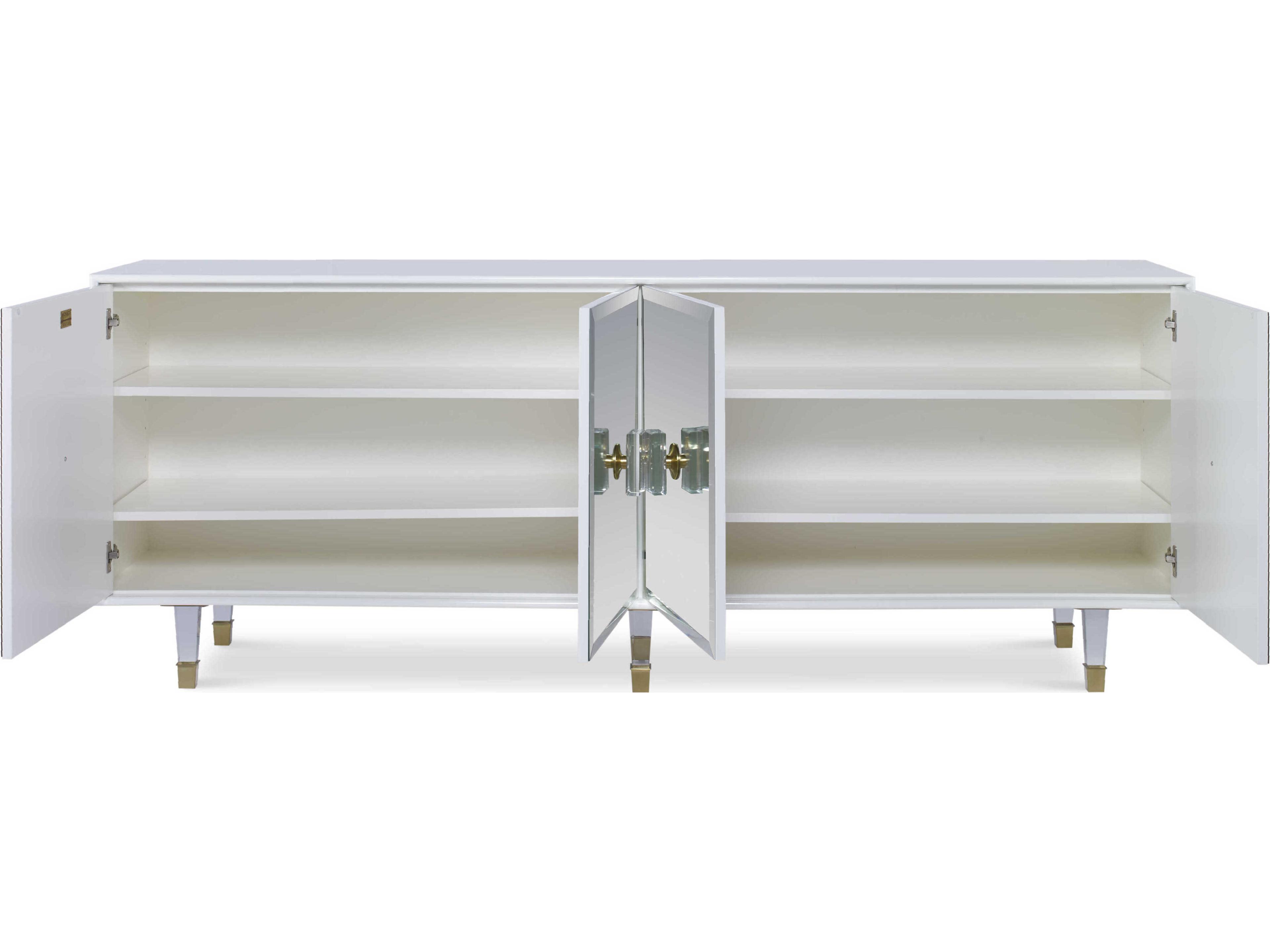 Century Furniture Monarch 90" White Credenza Sideboard