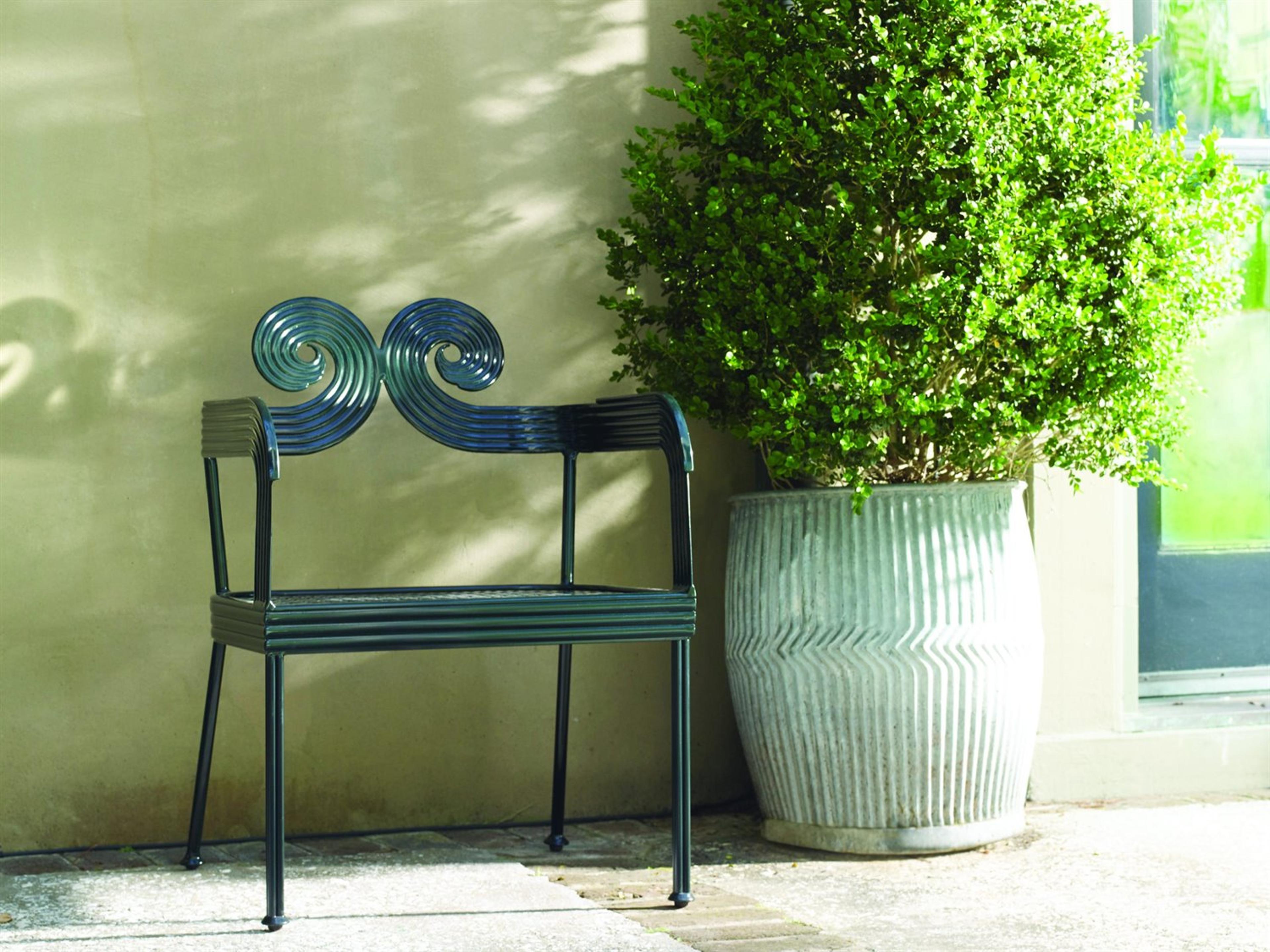 Century Outdoor Thomas O'Brien Augustine Litchfield Green Aluminum Garden Chair