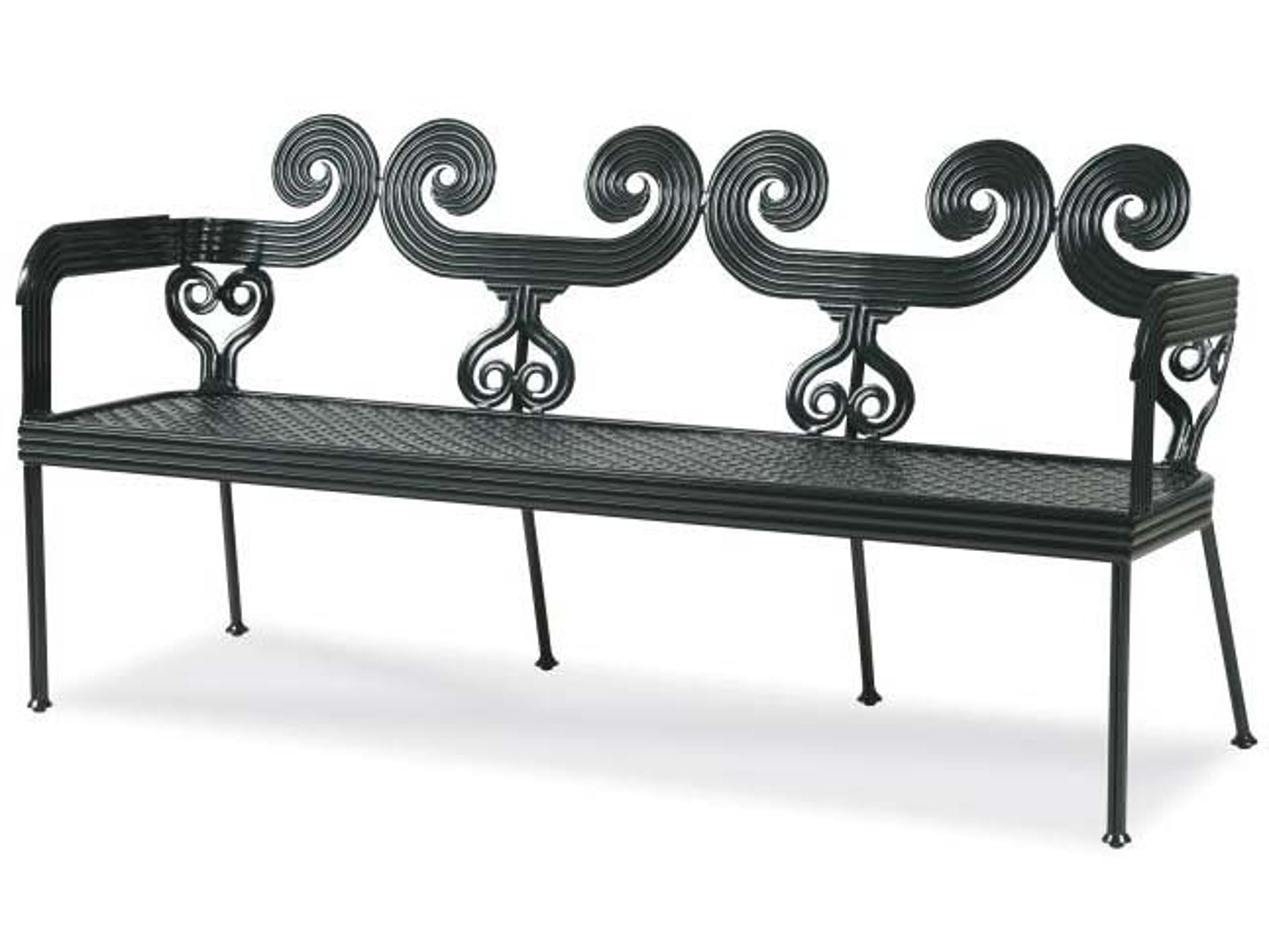 Thomas O'Brien Augustine Litchfield Green Aluminum Garden Bench