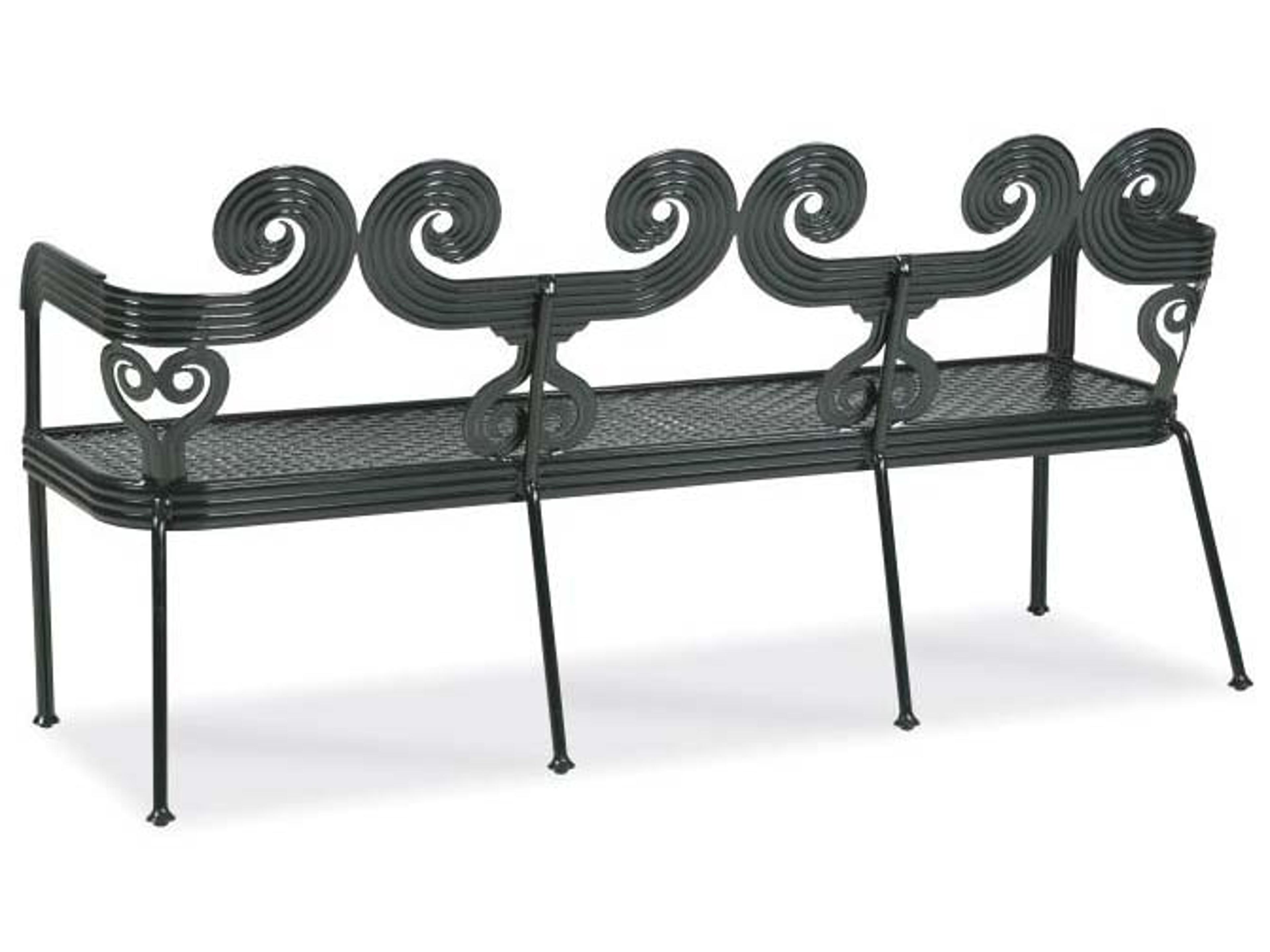 Century Outdoor Thomas O'Brien Augustine Litchfield Green Aluminum Garden Bench