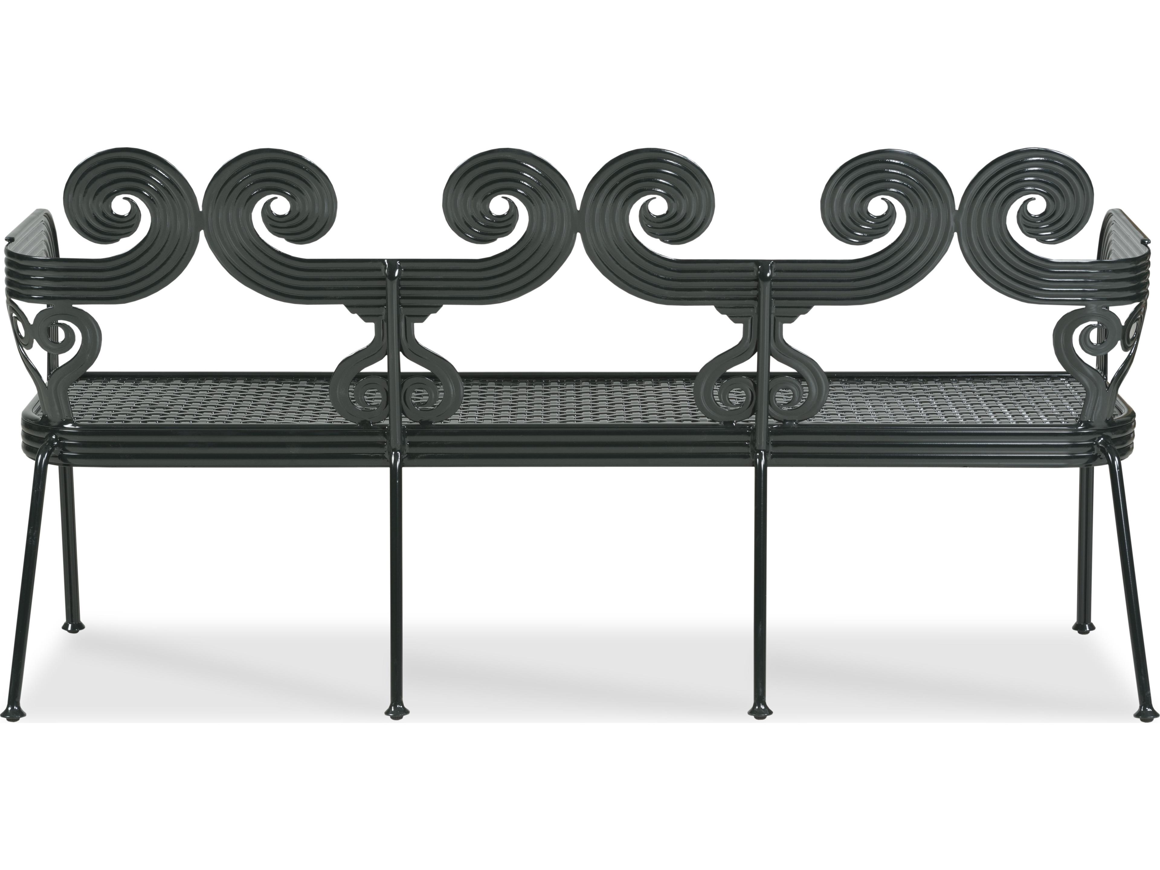 Century Outdoor Thomas O'Brien Augustine Litchfield Green Aluminum Garden Bench