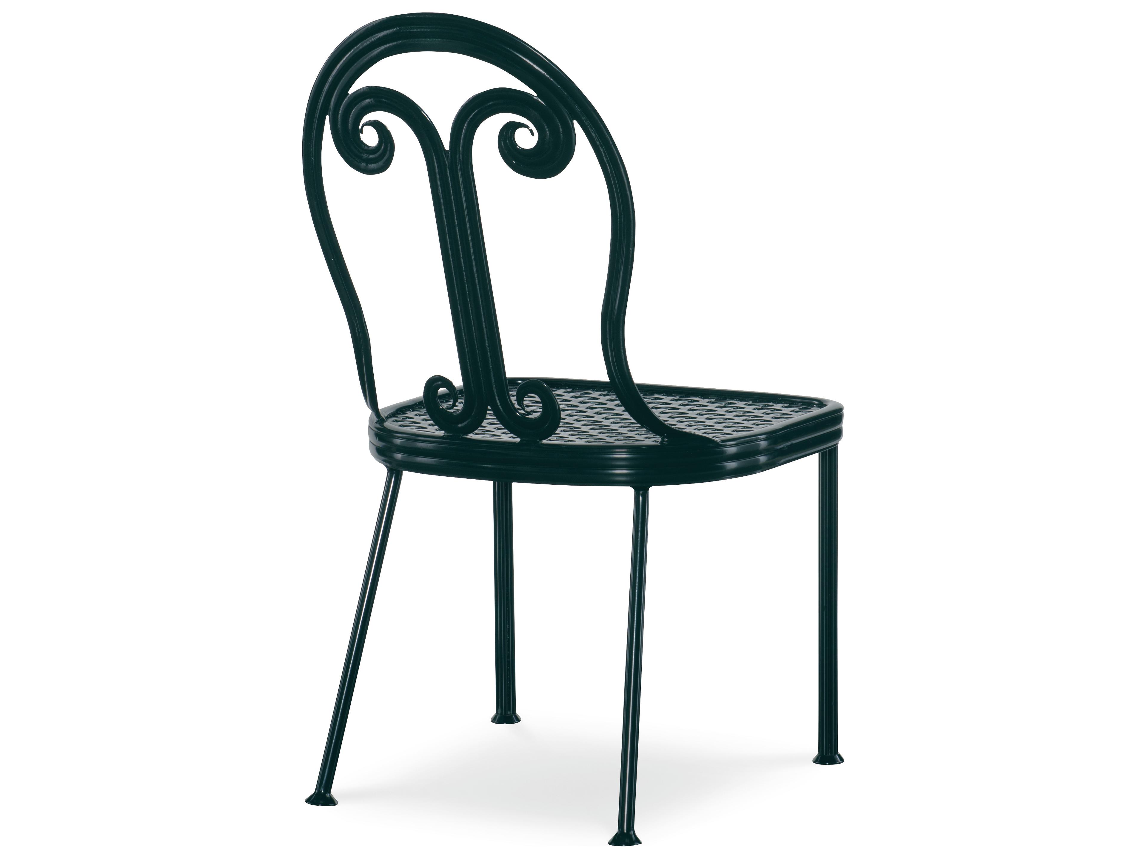 Century Outdoor Thomas O'Brien Augustine Litchfield Green Aluminum Dining Side Chair