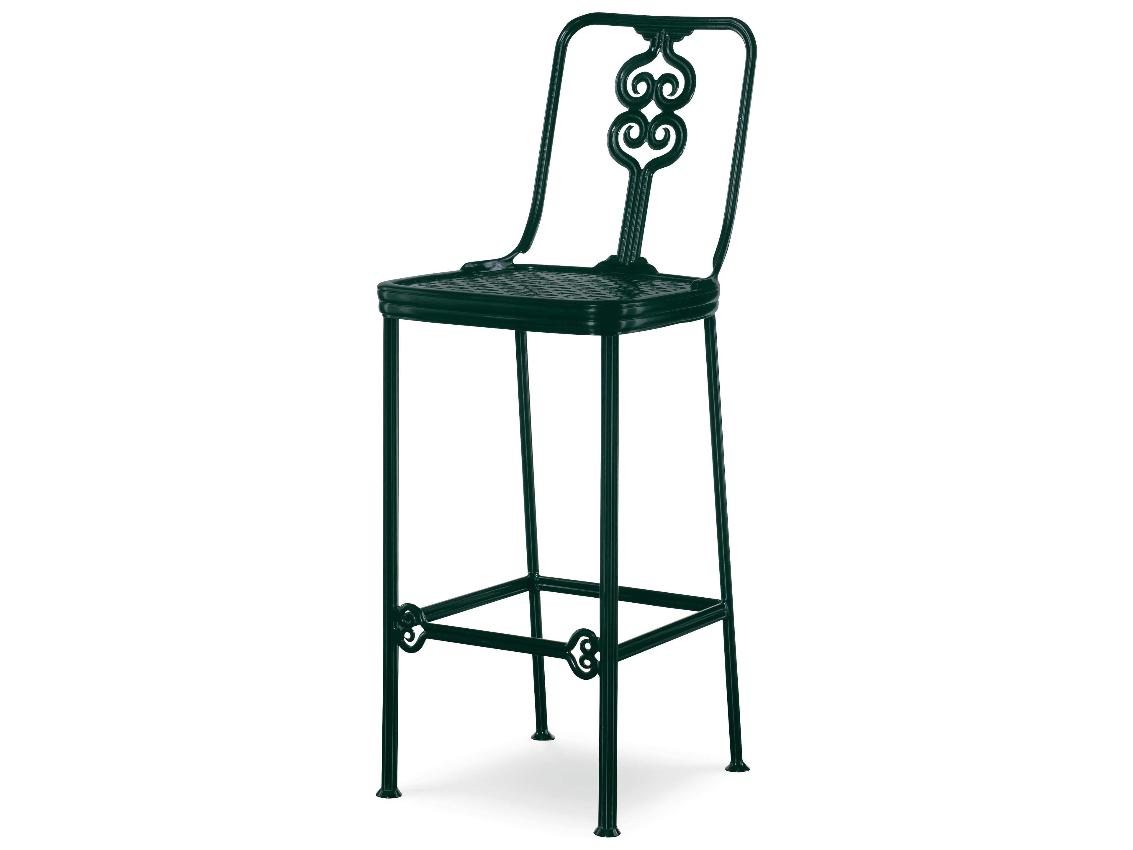 Century Outdoor Thomas O'Brien Augustine Litchfield Green Aluminum Bar Stool