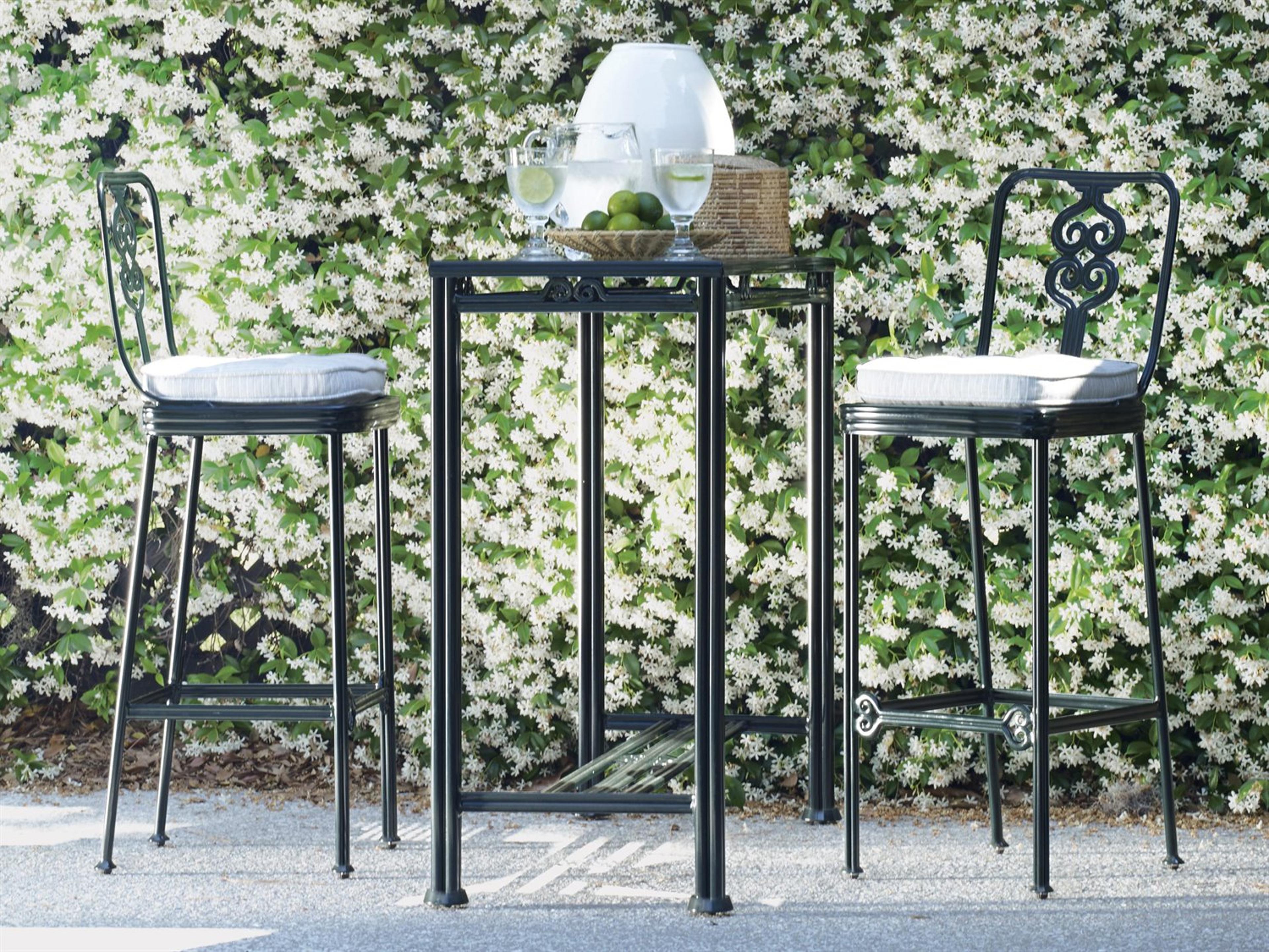 Century Outdoor Thomas O'Brien Augustine Litchfield Green Aluminum Bar Stool