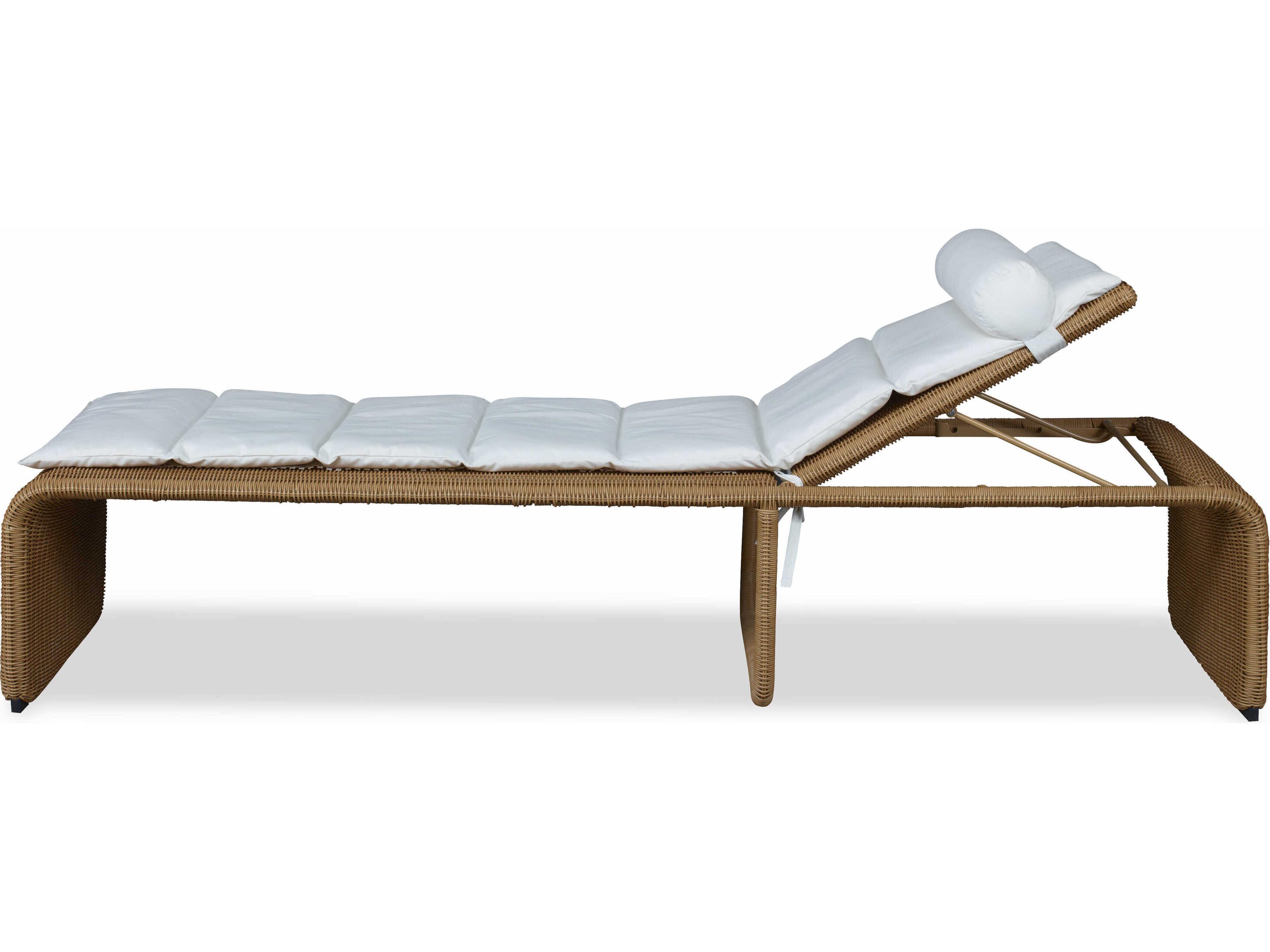 Century Outdoor Carrier And Company Aluminum Cushion Chaise Lounge