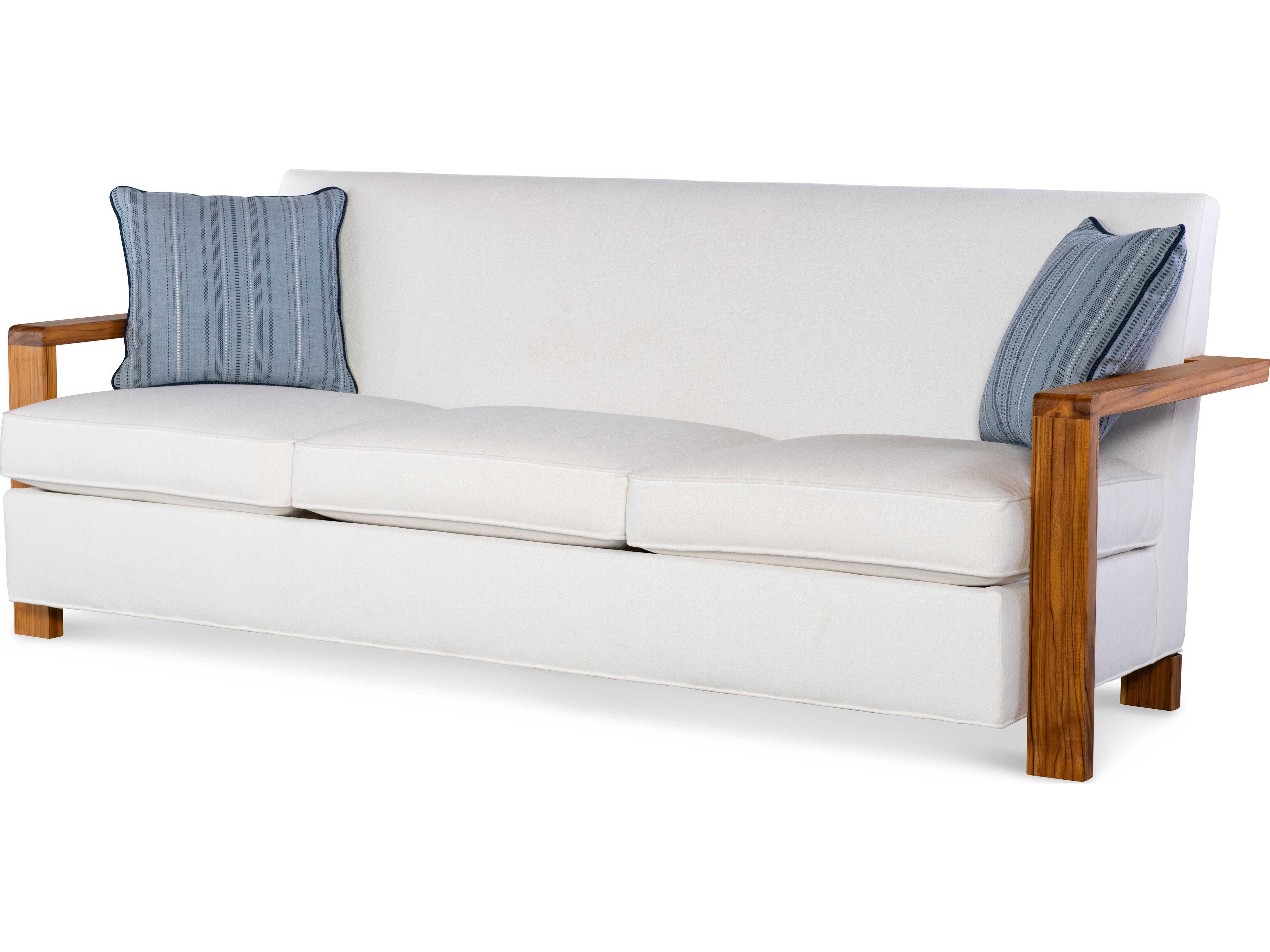 Carrier And Company Teak Cushion Sofa