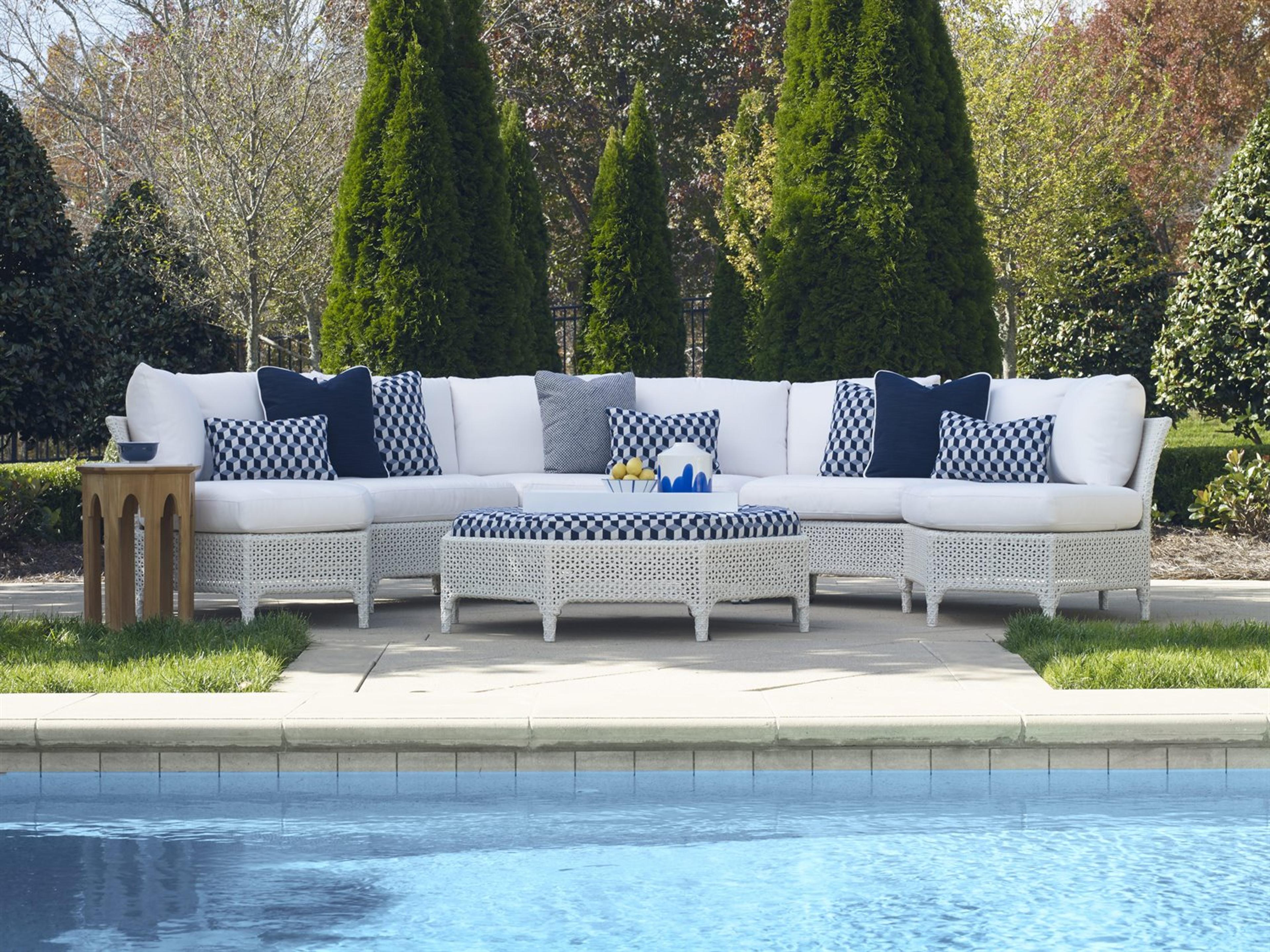 Century Outdoor Tangier Teak Hexagonal Coffee Table