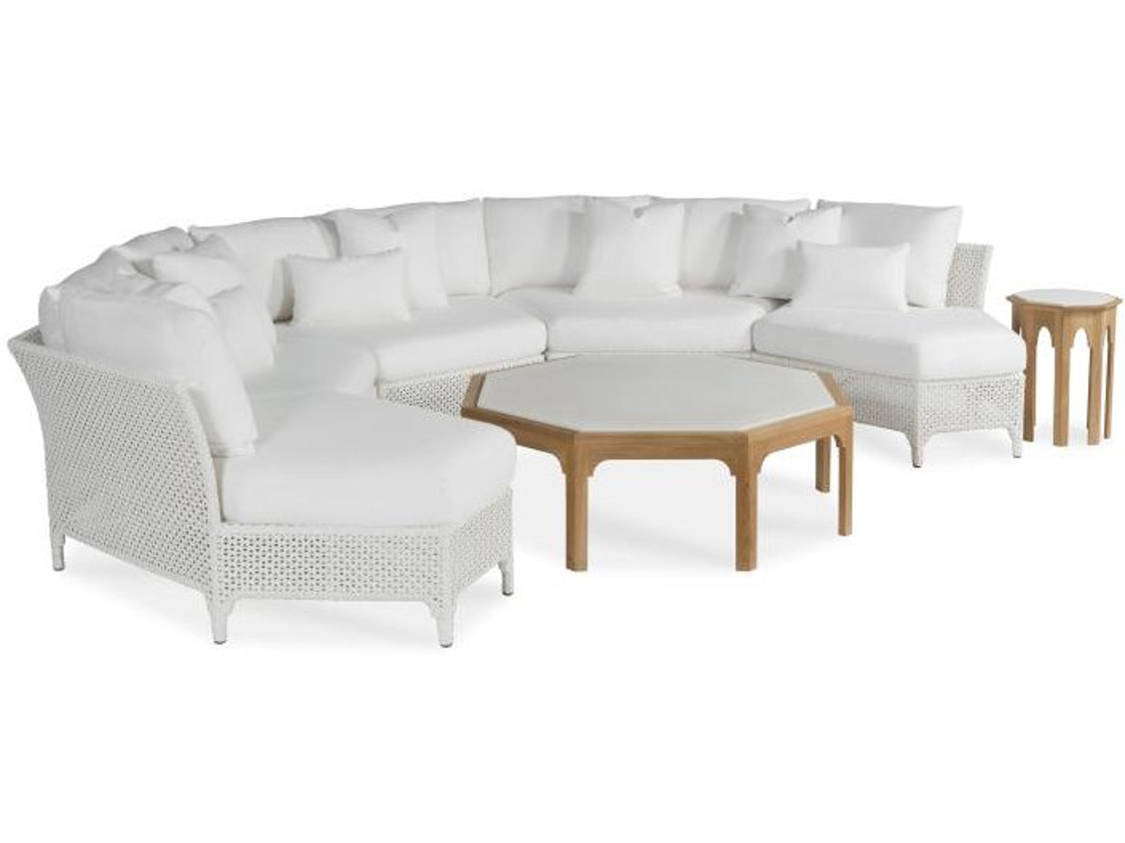 Century Outdoor Tangier Teak Hexagon Coffee Table