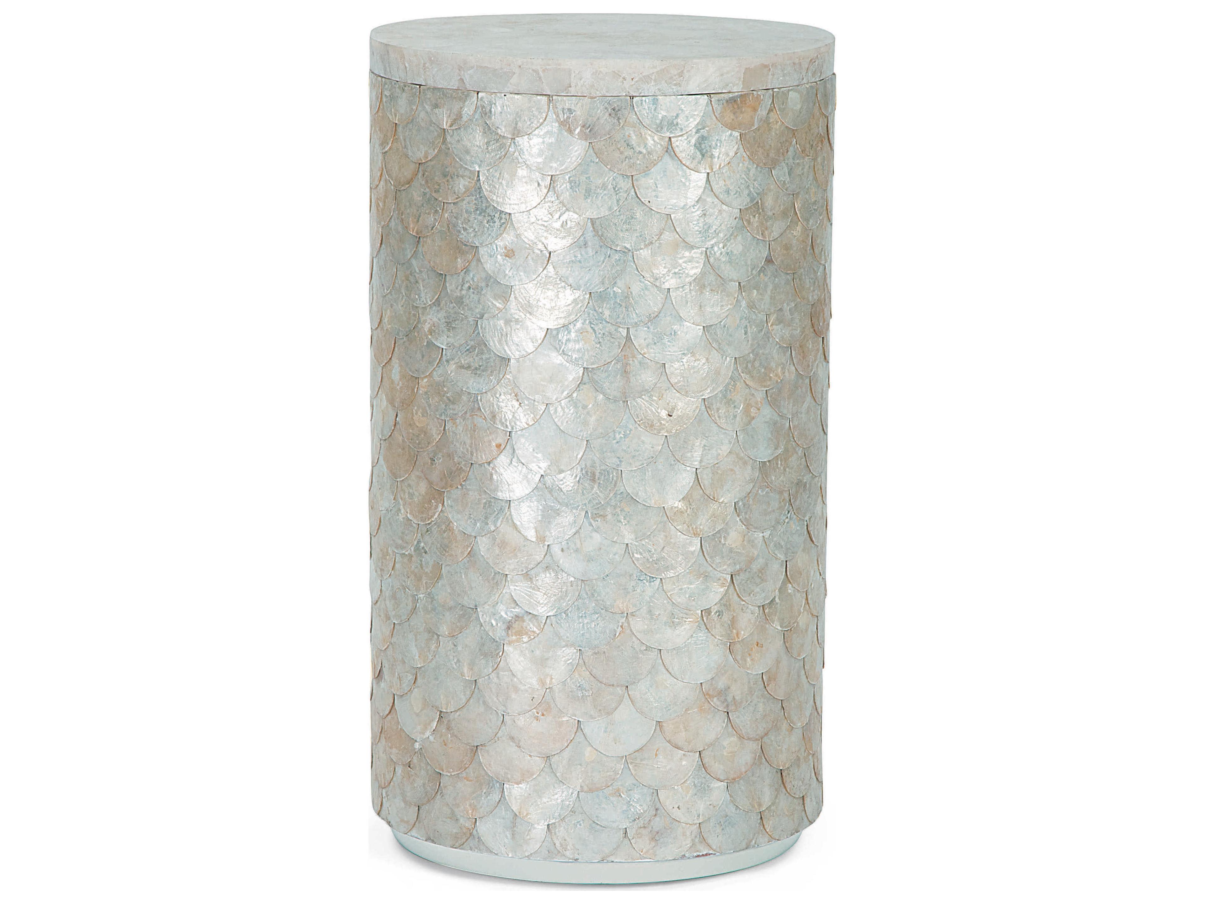 Grand Tour Round Stone End Table