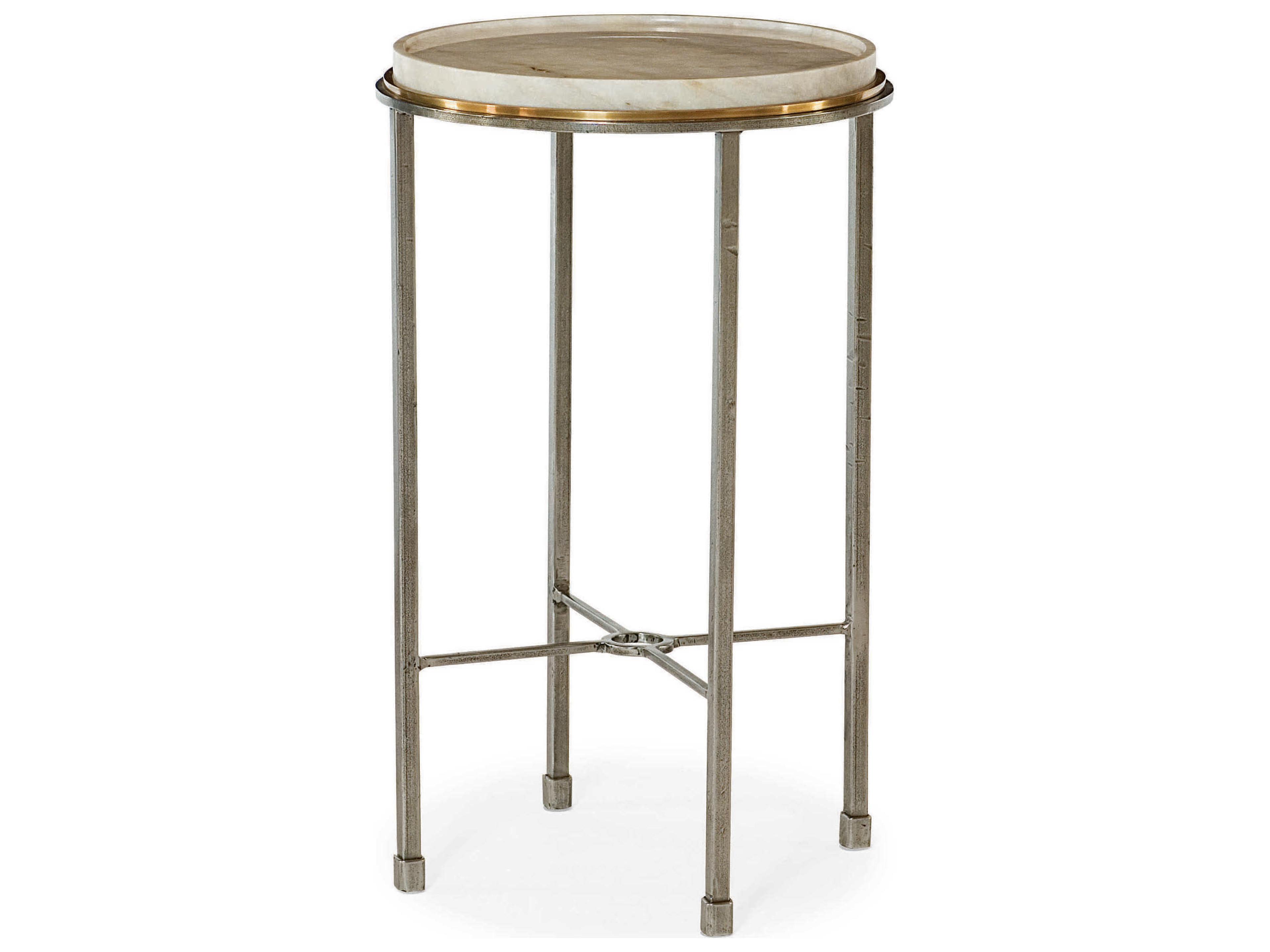 Century Furniture Grand Tour Round Marble End Table