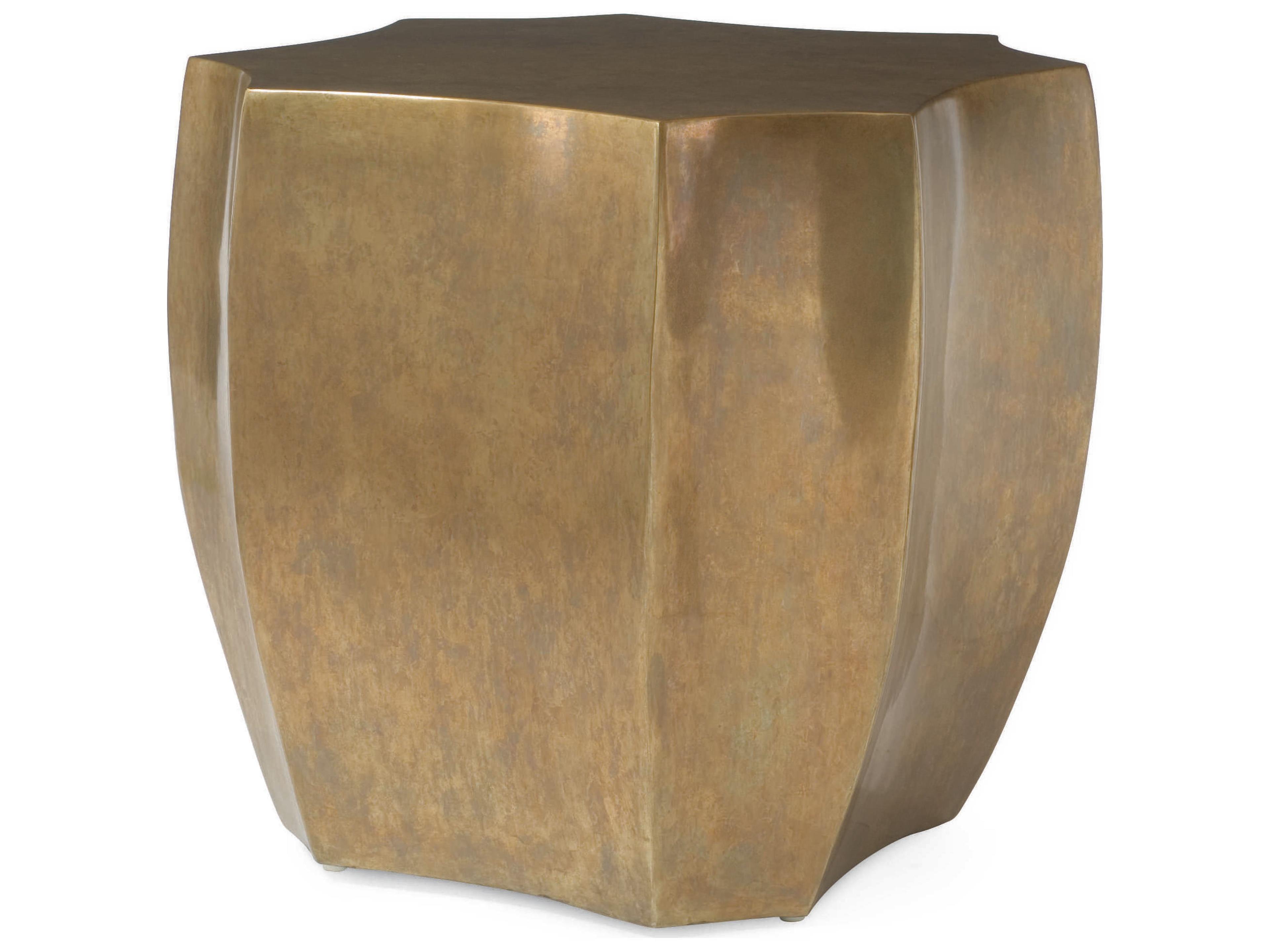Grand Tour Metal Antique Brass End Table