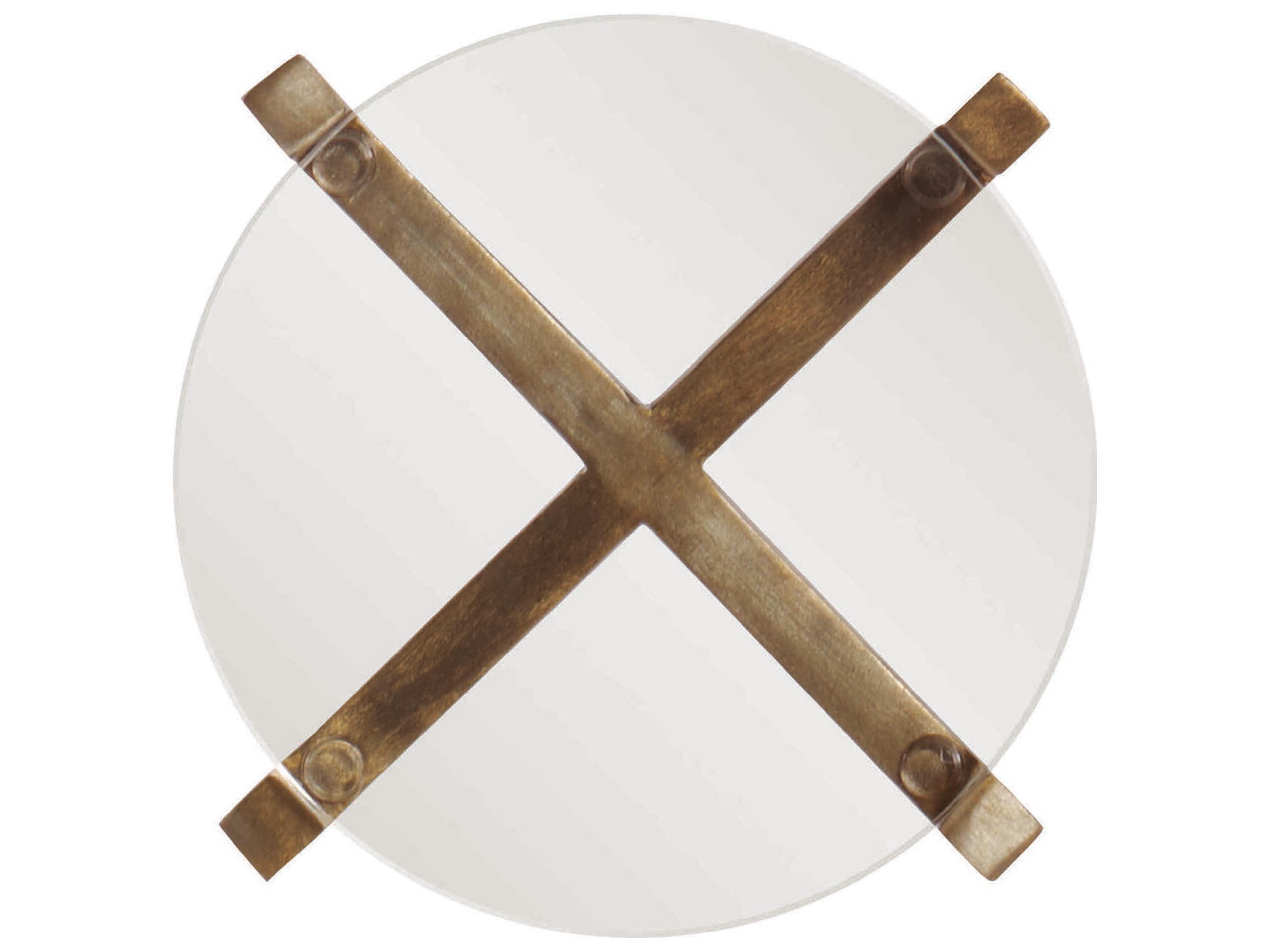 Century Furniture Grand Tour 8" Round Acrylic End Table