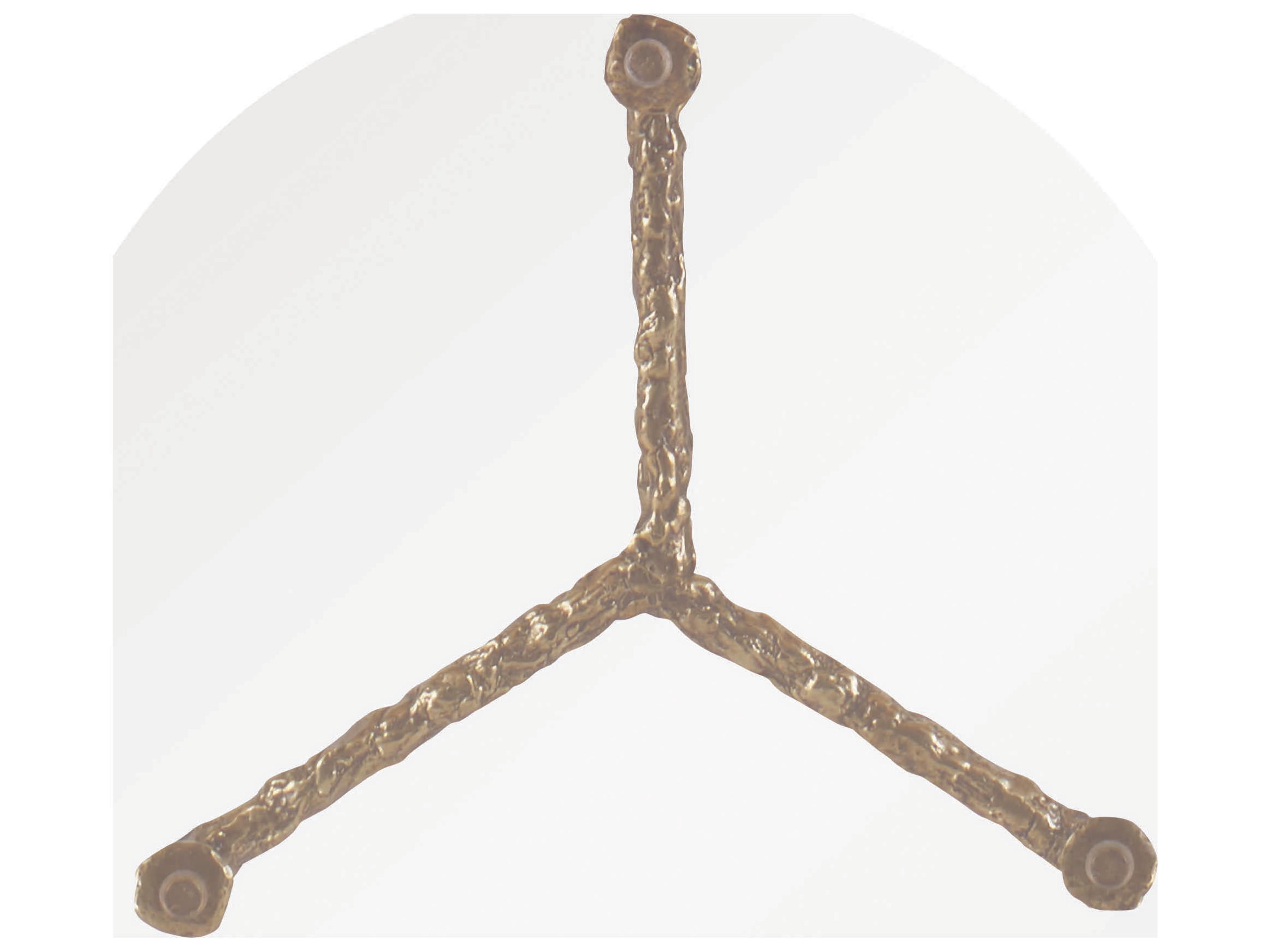 Century Furniture Grand Tour Round Aged Patina Acrylic End Table