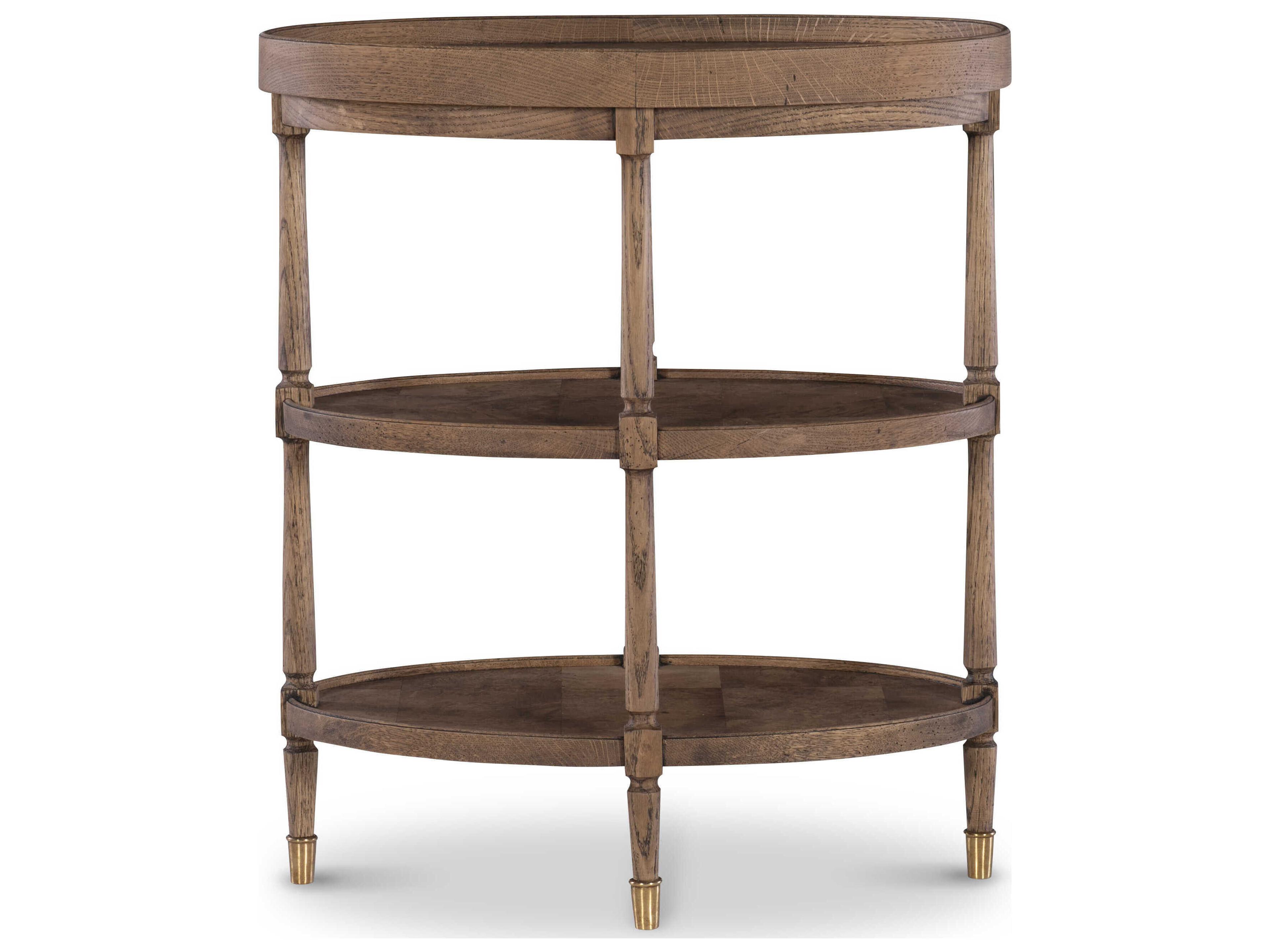 Century Furniture Grand Tour Oval Wood End Table