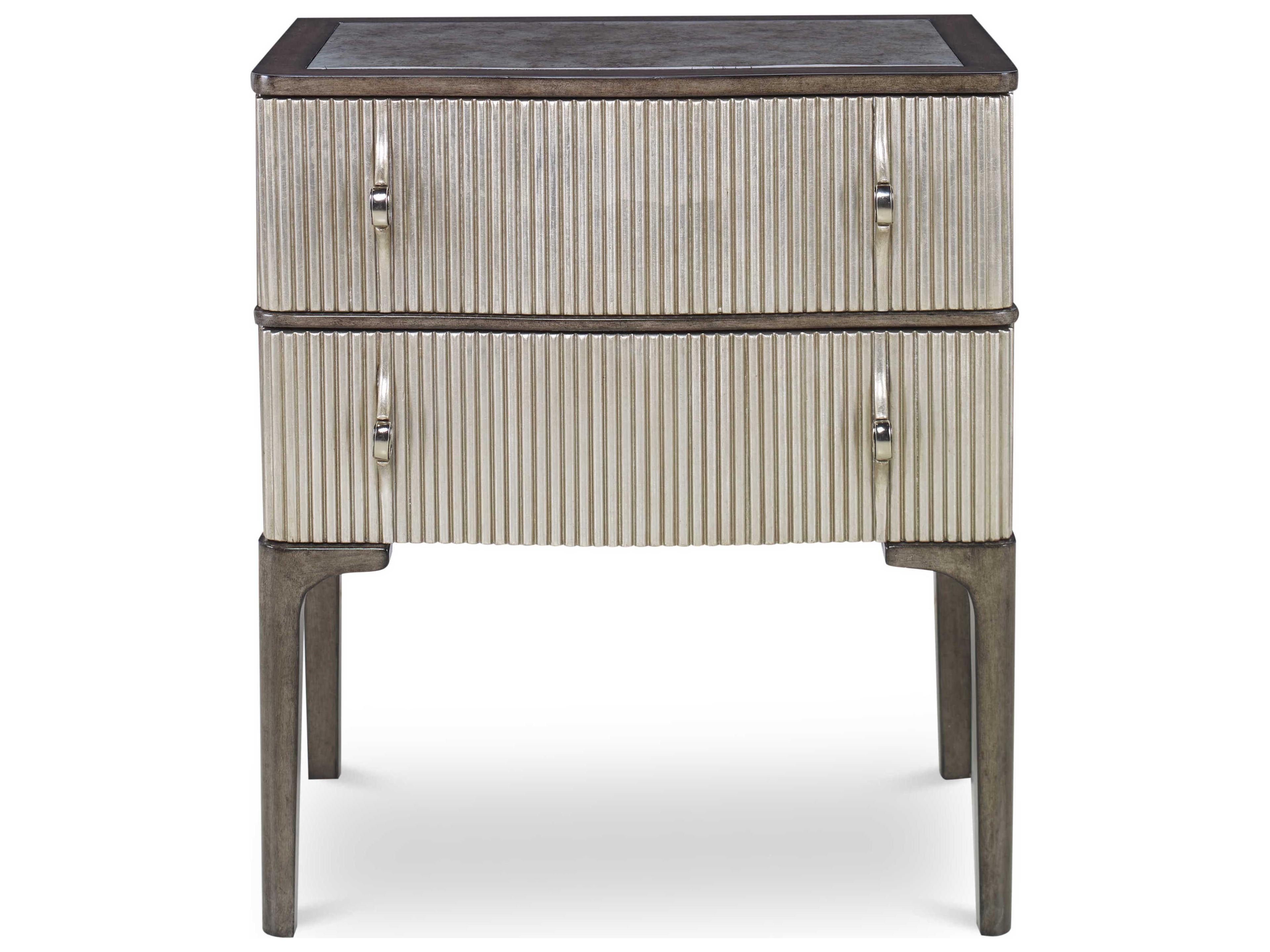 Century Furniture Grand Tour 2-Drawers Brown Ash Wood Nightstand