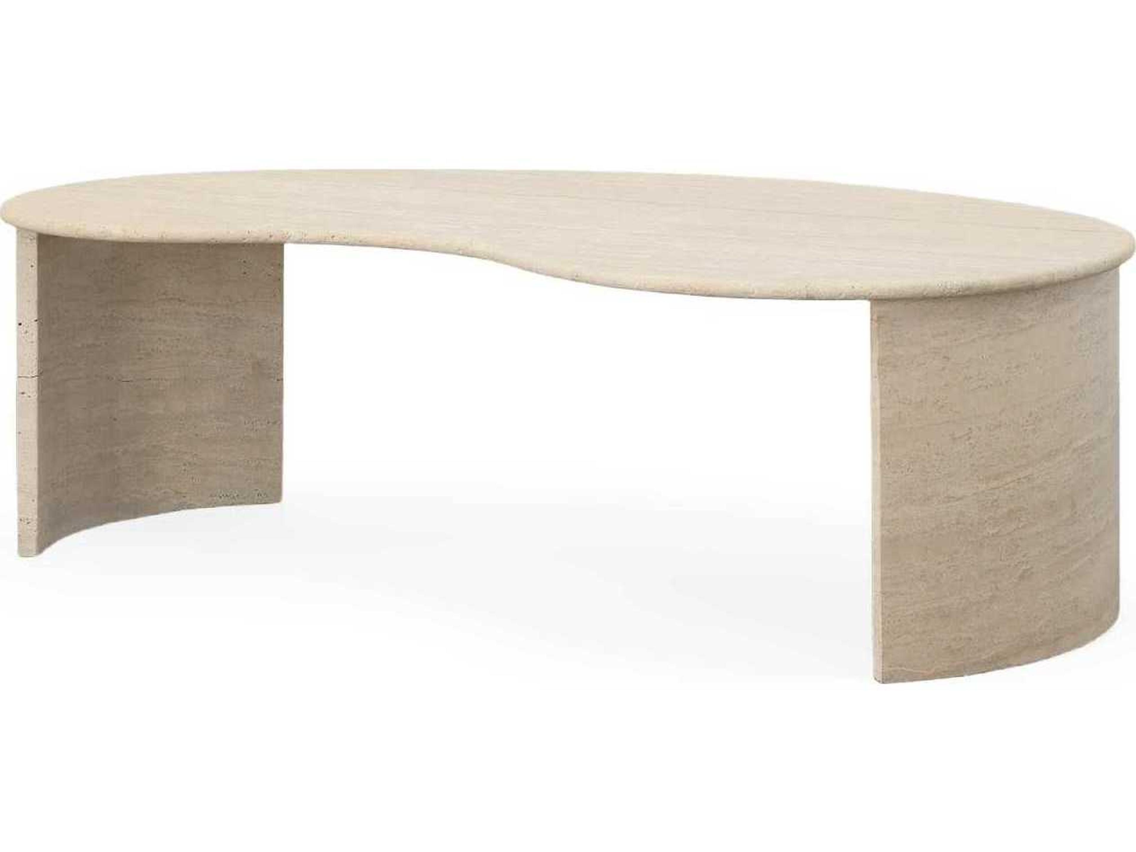 Grand Tour Travertine Stone Coffee Table